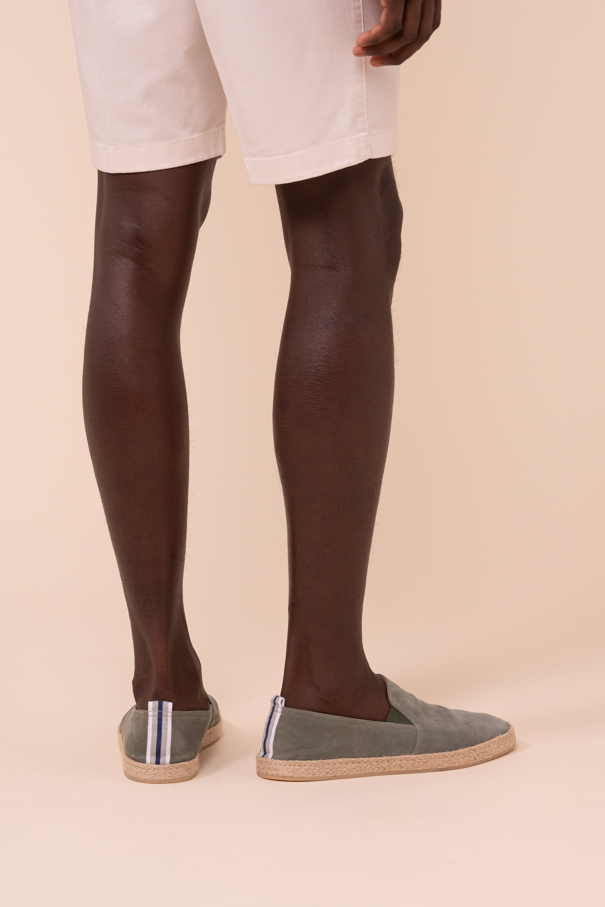 Egeo espadrillas in pelle scamosciata  - OLIVEGREEN