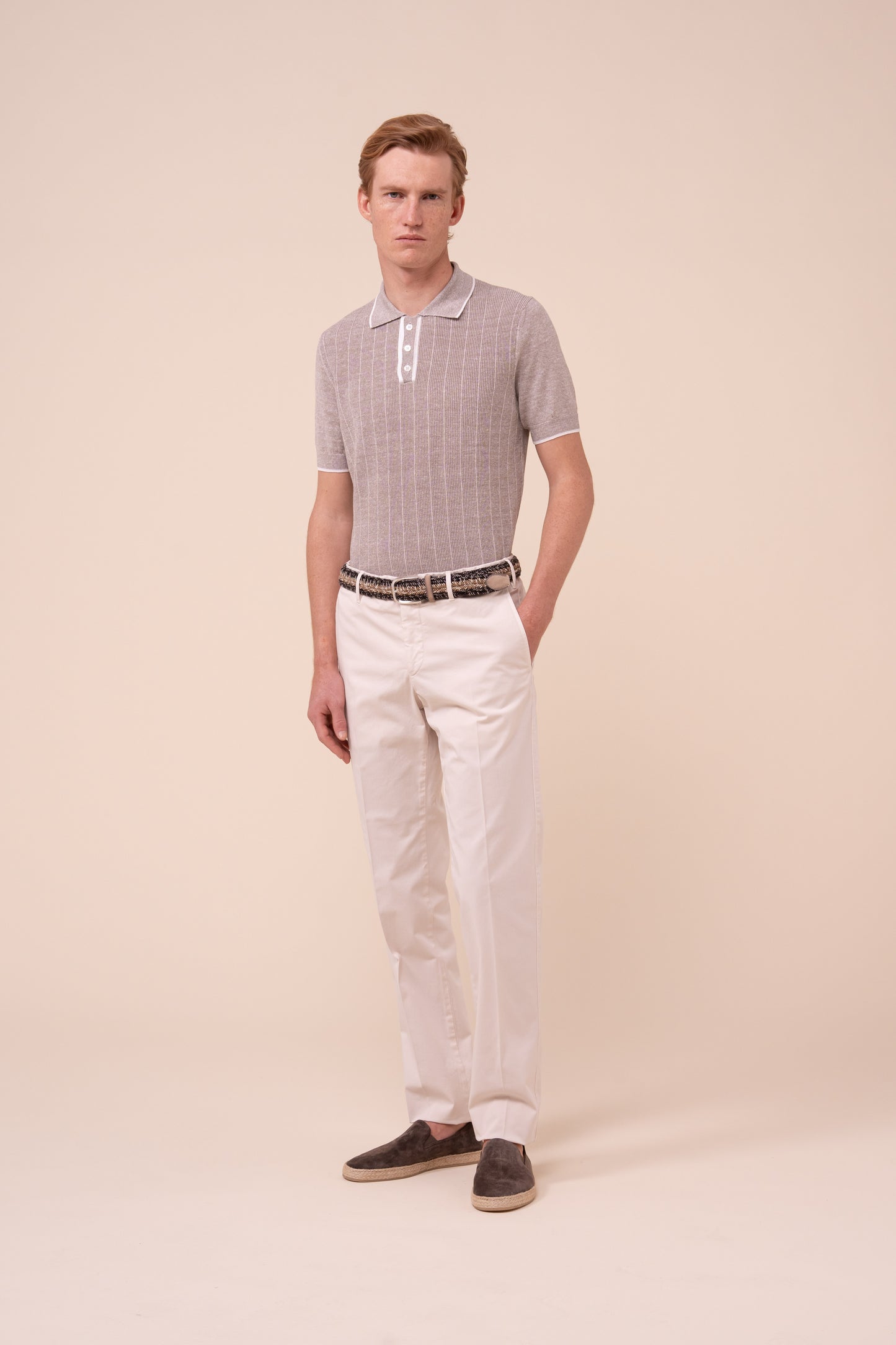 Braided Belt Bicolor - COFFEE