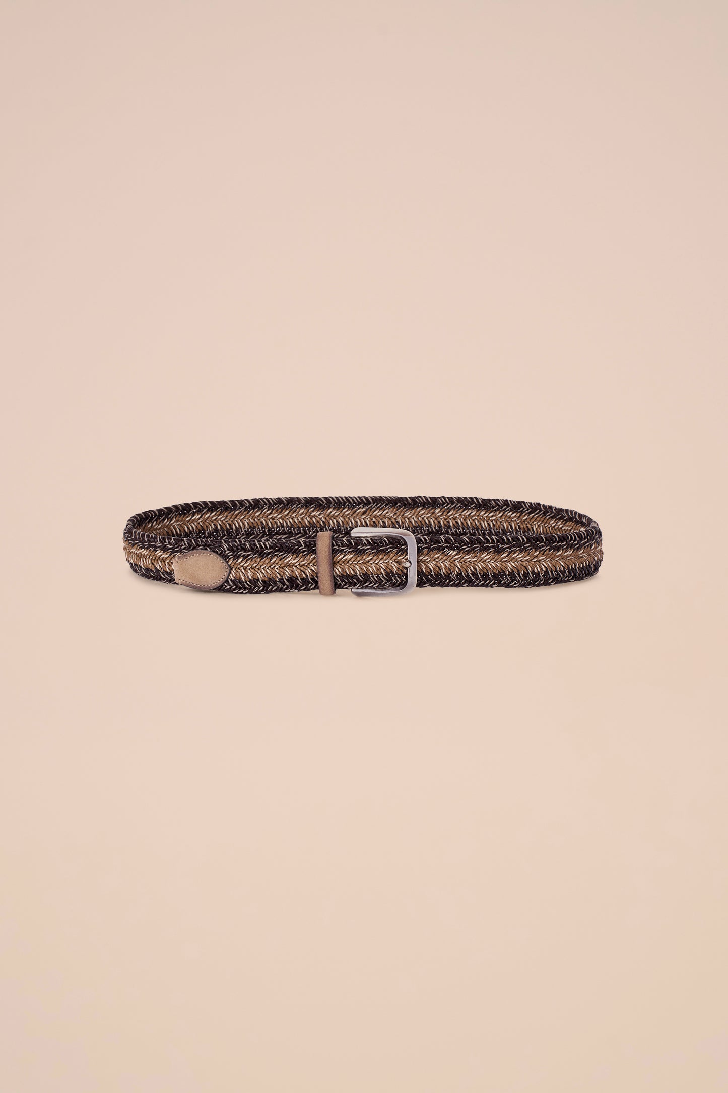 Braided Belt Bicolor - COFFEE