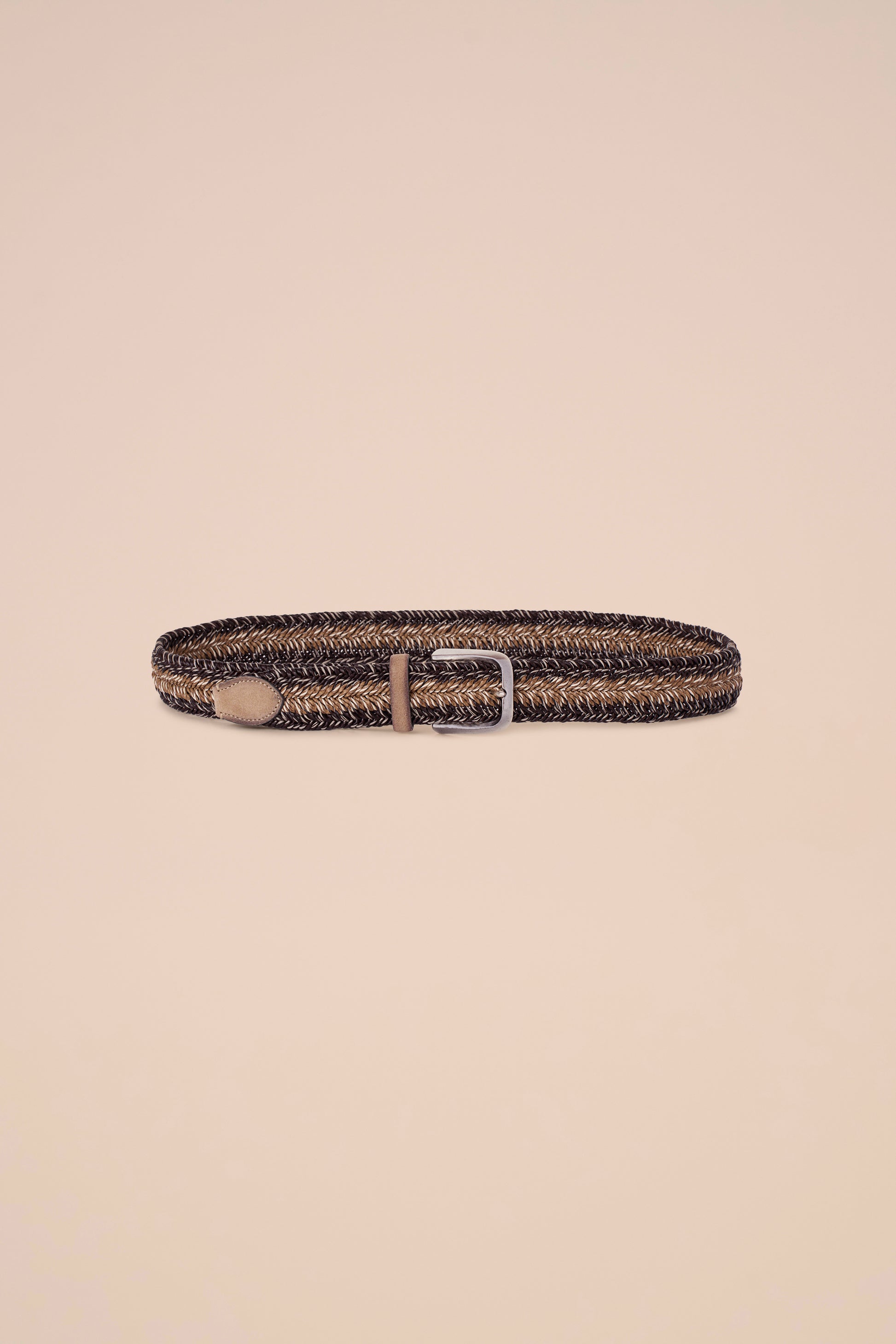 Braided Belt Bicolor - COFFEE