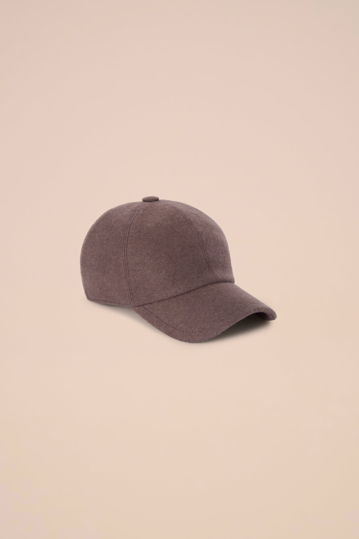 Land cappello da baseball in cashmere - CHOCOLATE