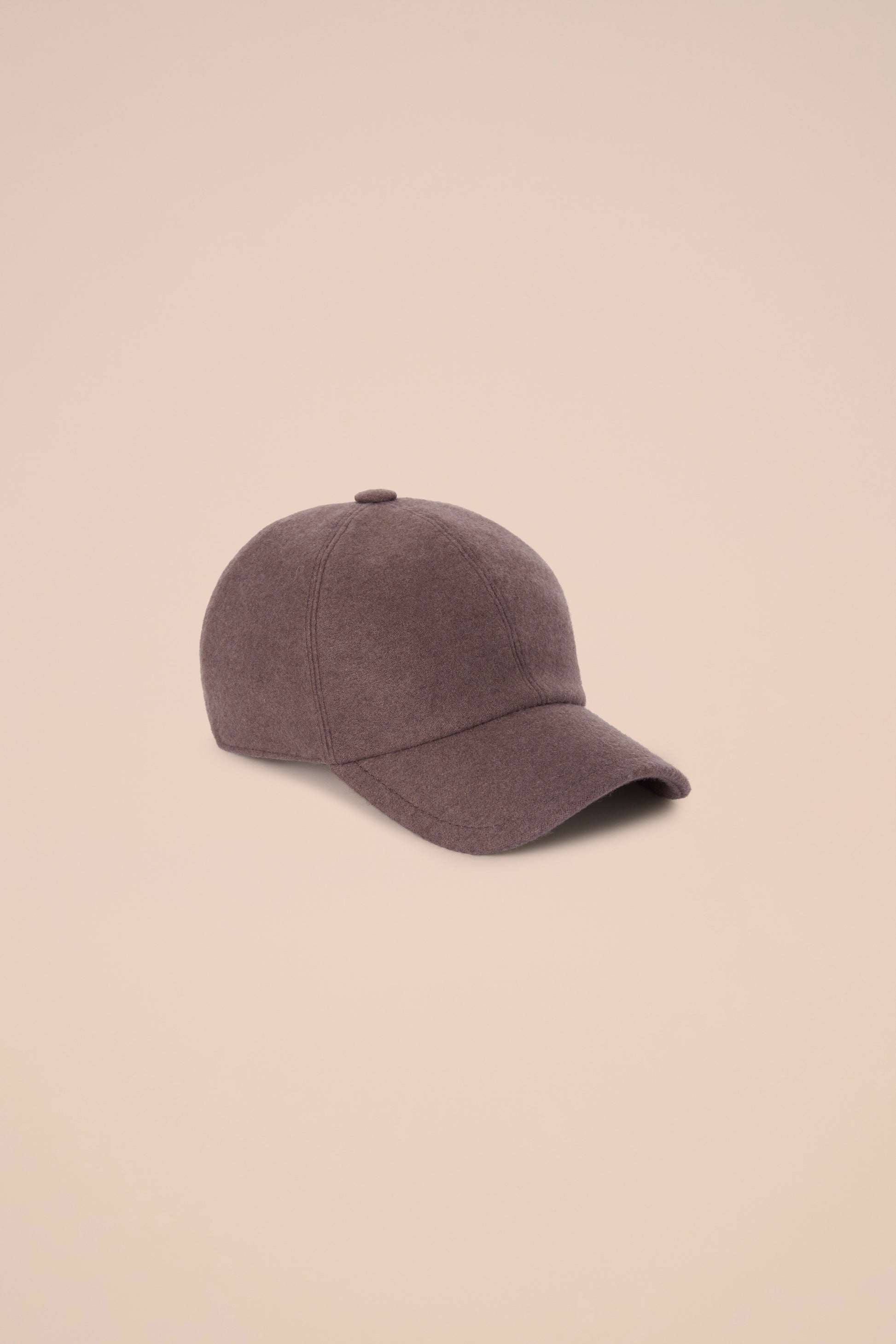 Land cappello da baseball in cashmere - CHOCOLATE