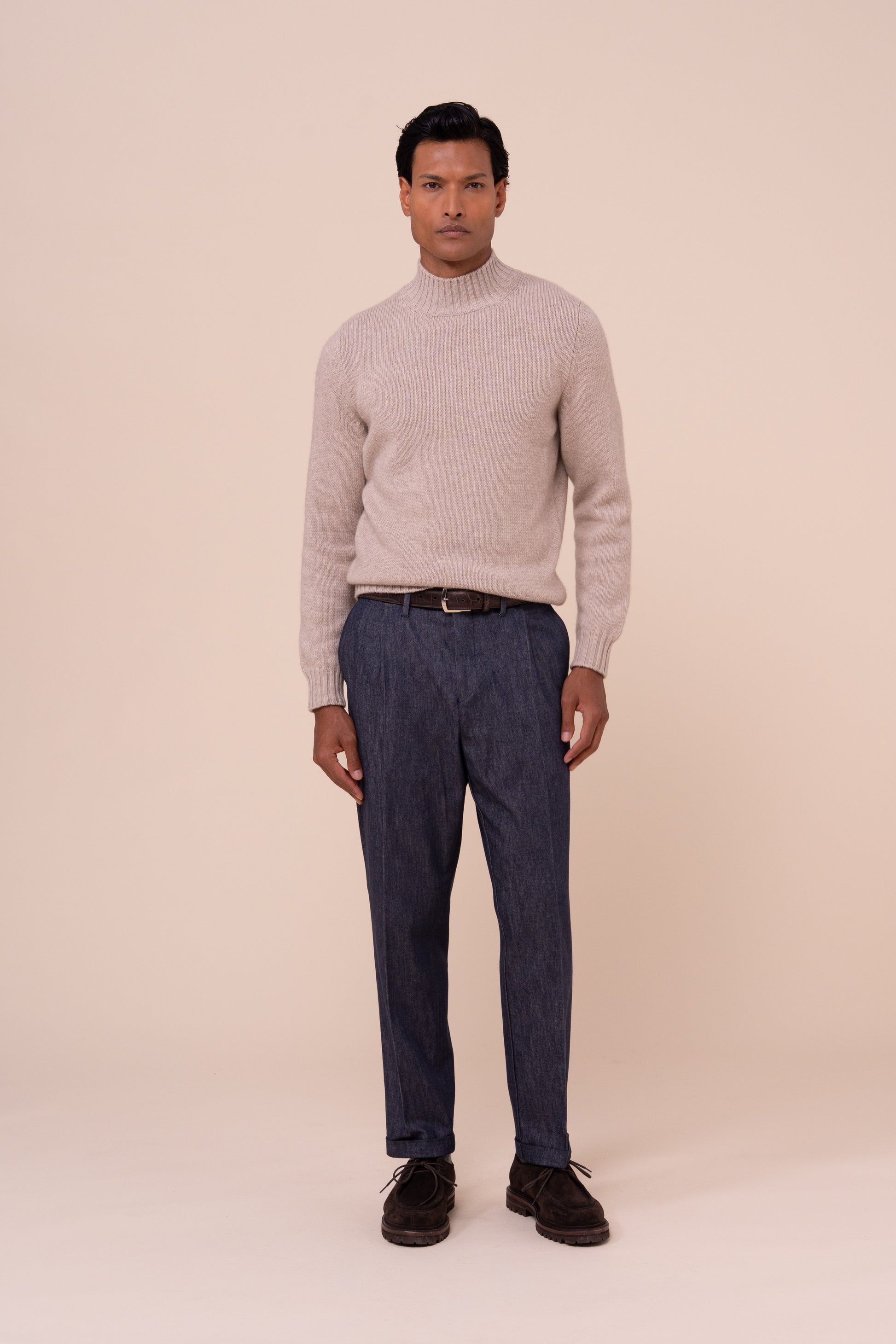 Lord pantaloni a gamba dritta in Denim Stretch - STORM