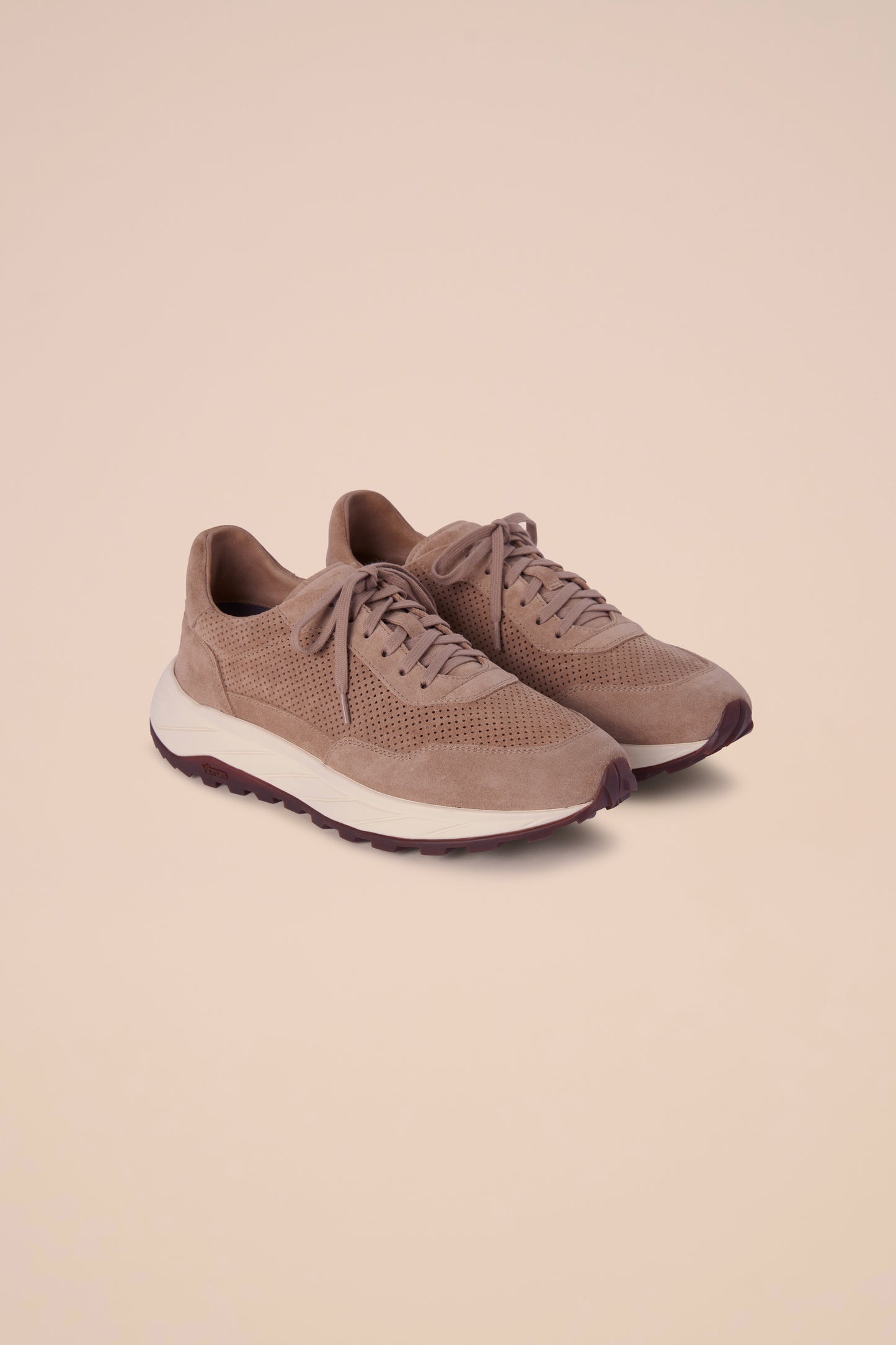 Mira Suede Sneakers - ALMOND