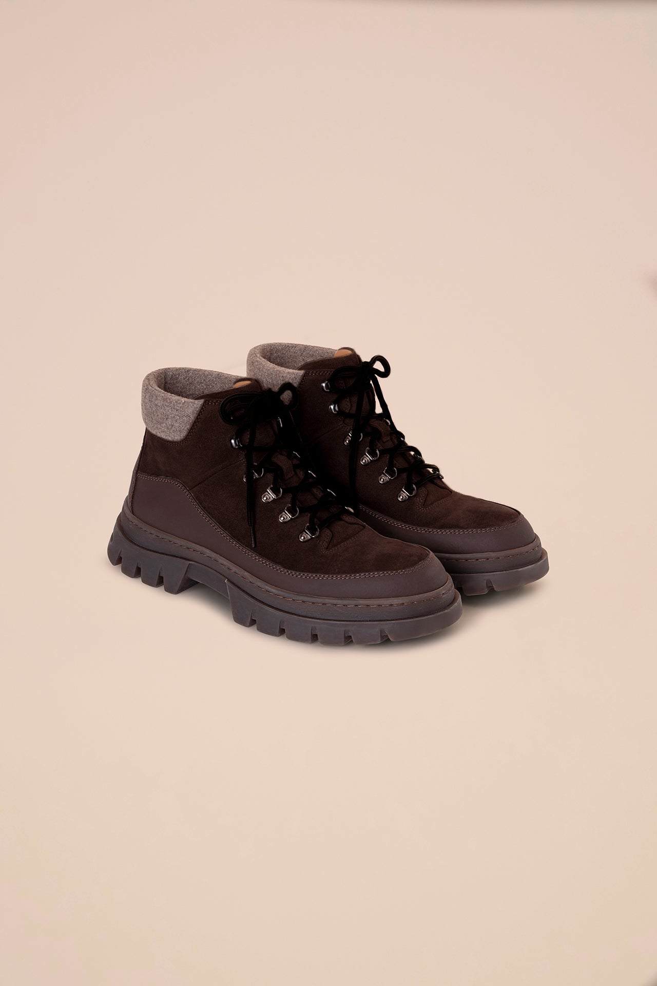 Cristallo boots in camoscio - COFFEE