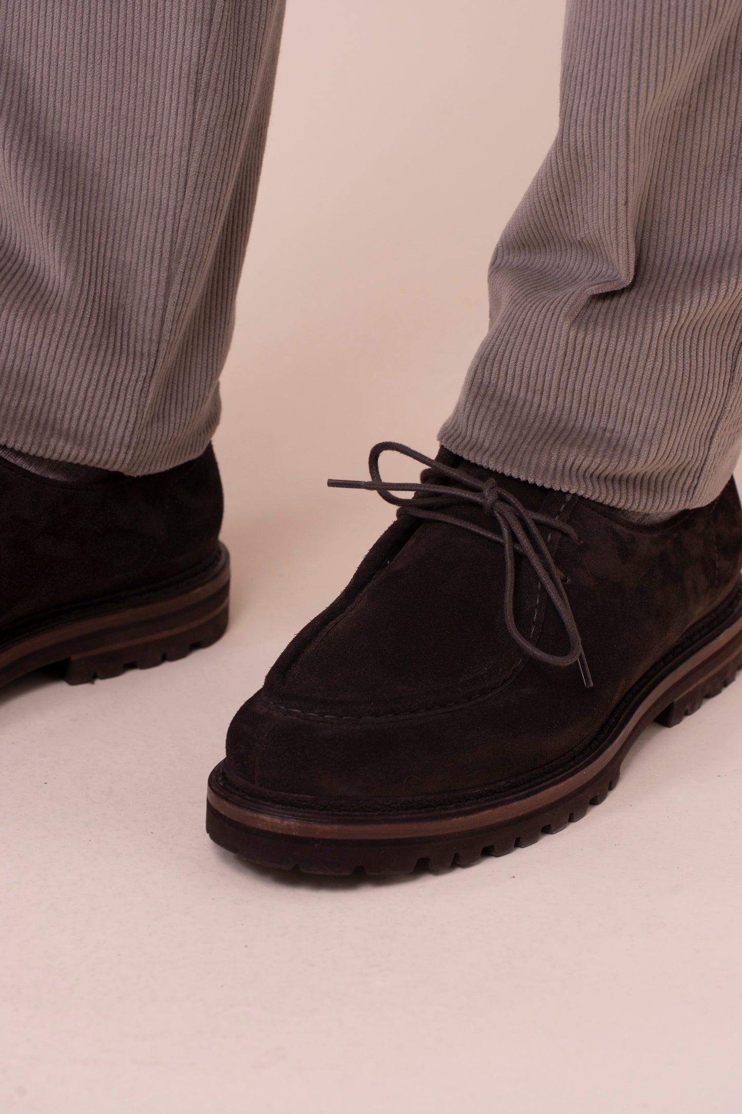 Scout Suede Derby Boots - DARKCHOCOLATE