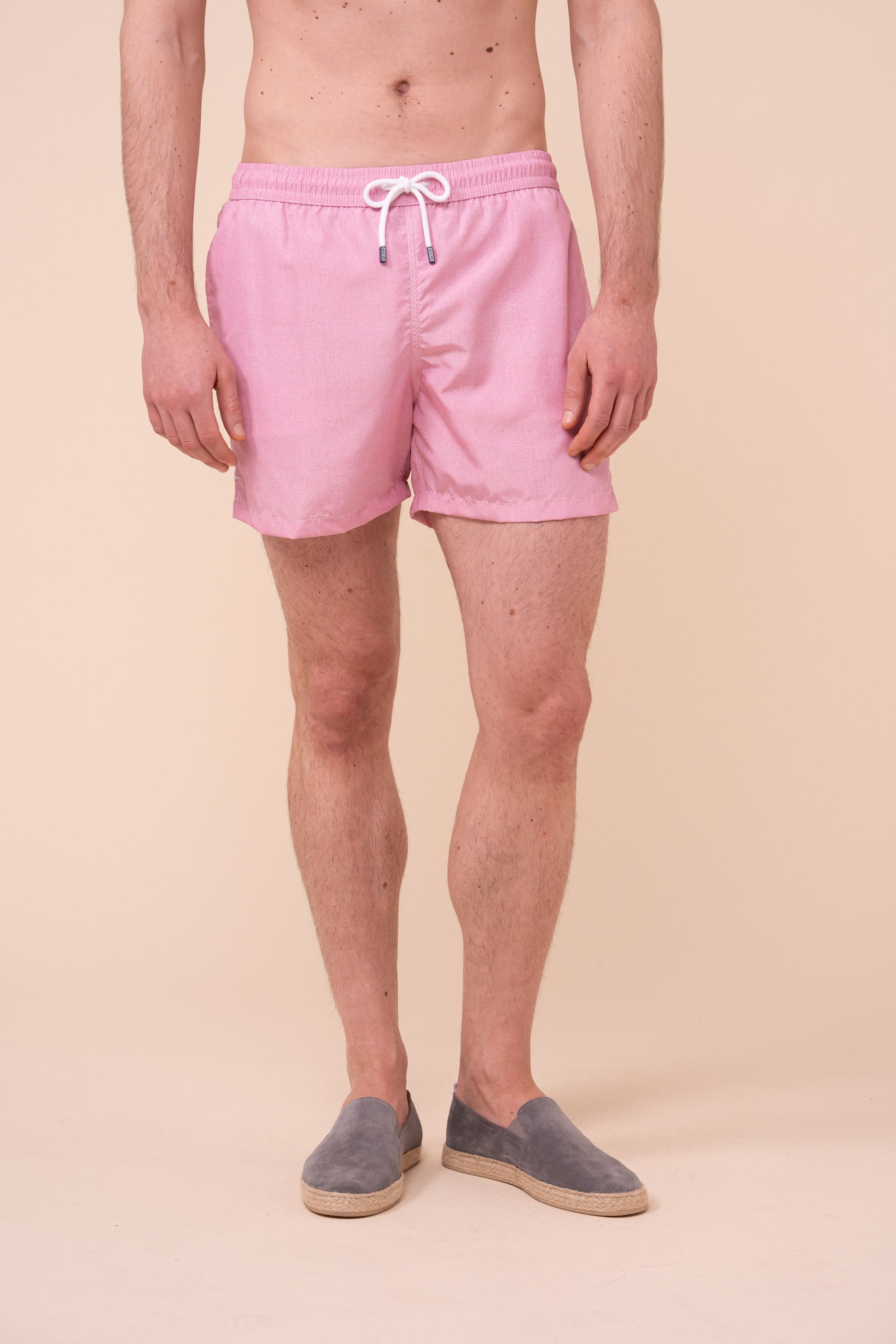Madeira - The Sustainable Swim Trunks - Mélange Pattern - FLAMINGO
