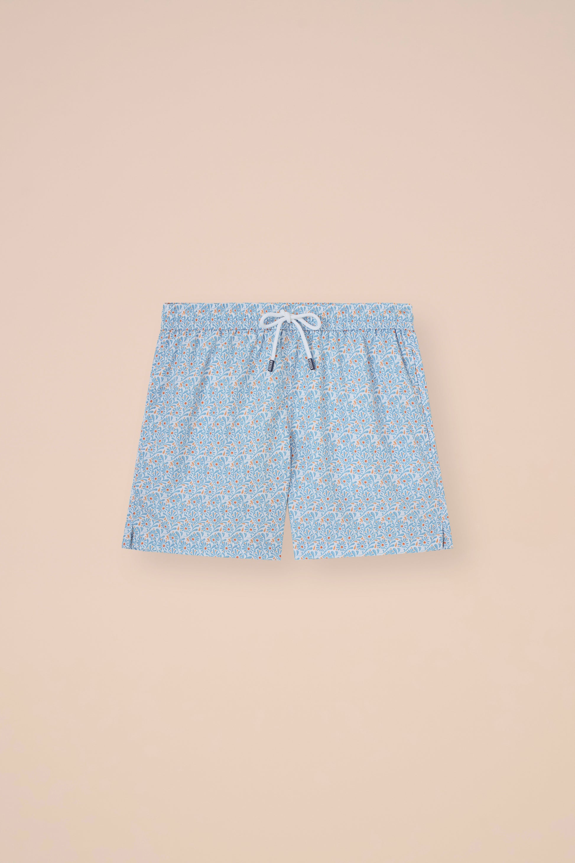 Madeira - The Sustainable Swim Trunks - Dahlia Pattern - PACIFICBLUE