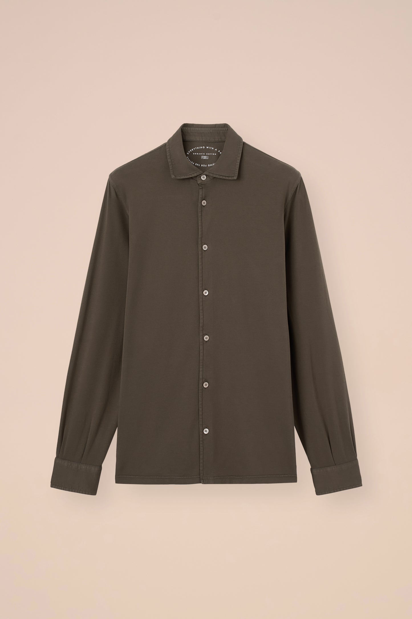 Jason camicia in cotone organico Giza - STEELBLUE