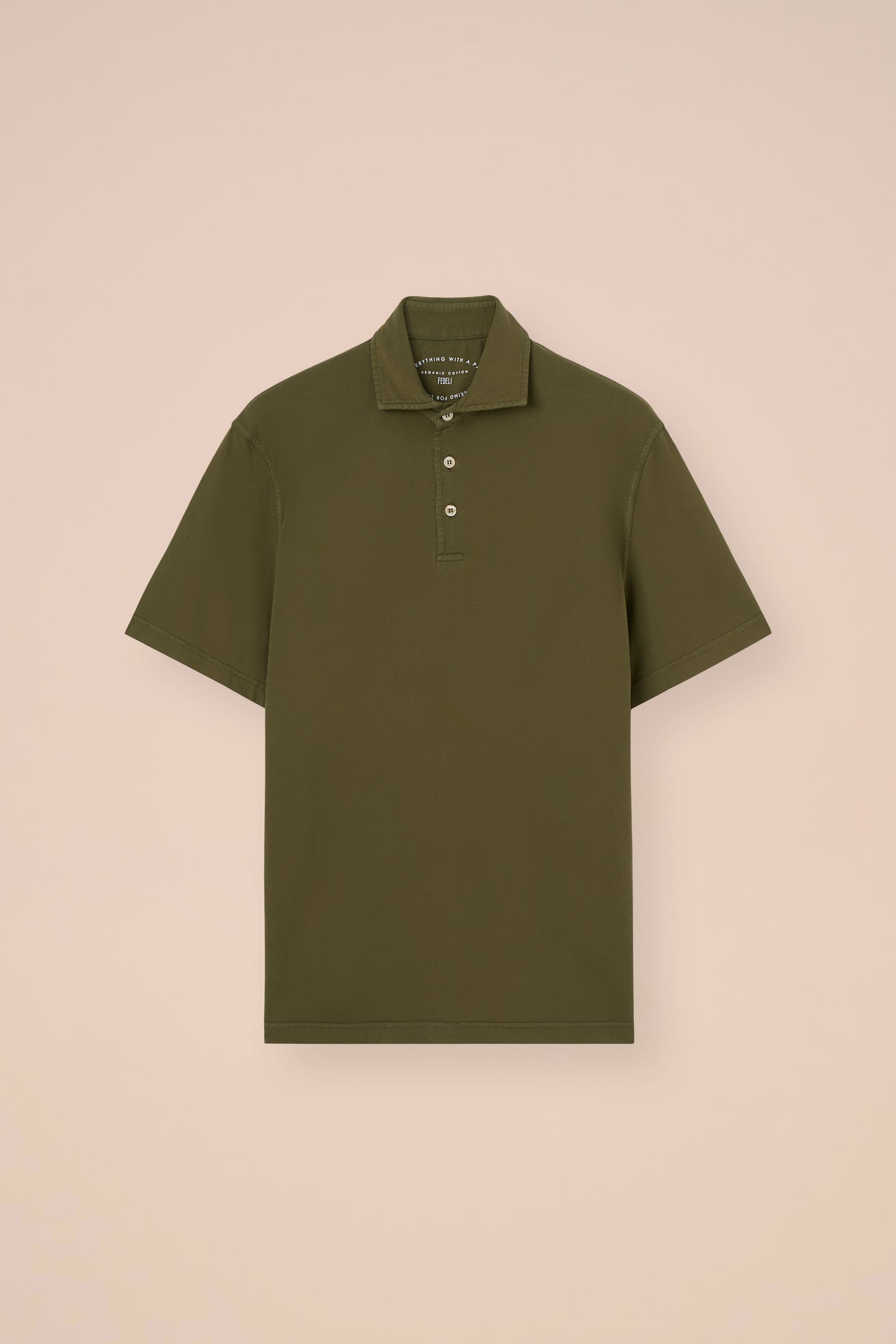 Zero polo a maniche corte in cotone organico Giza - MERLOT