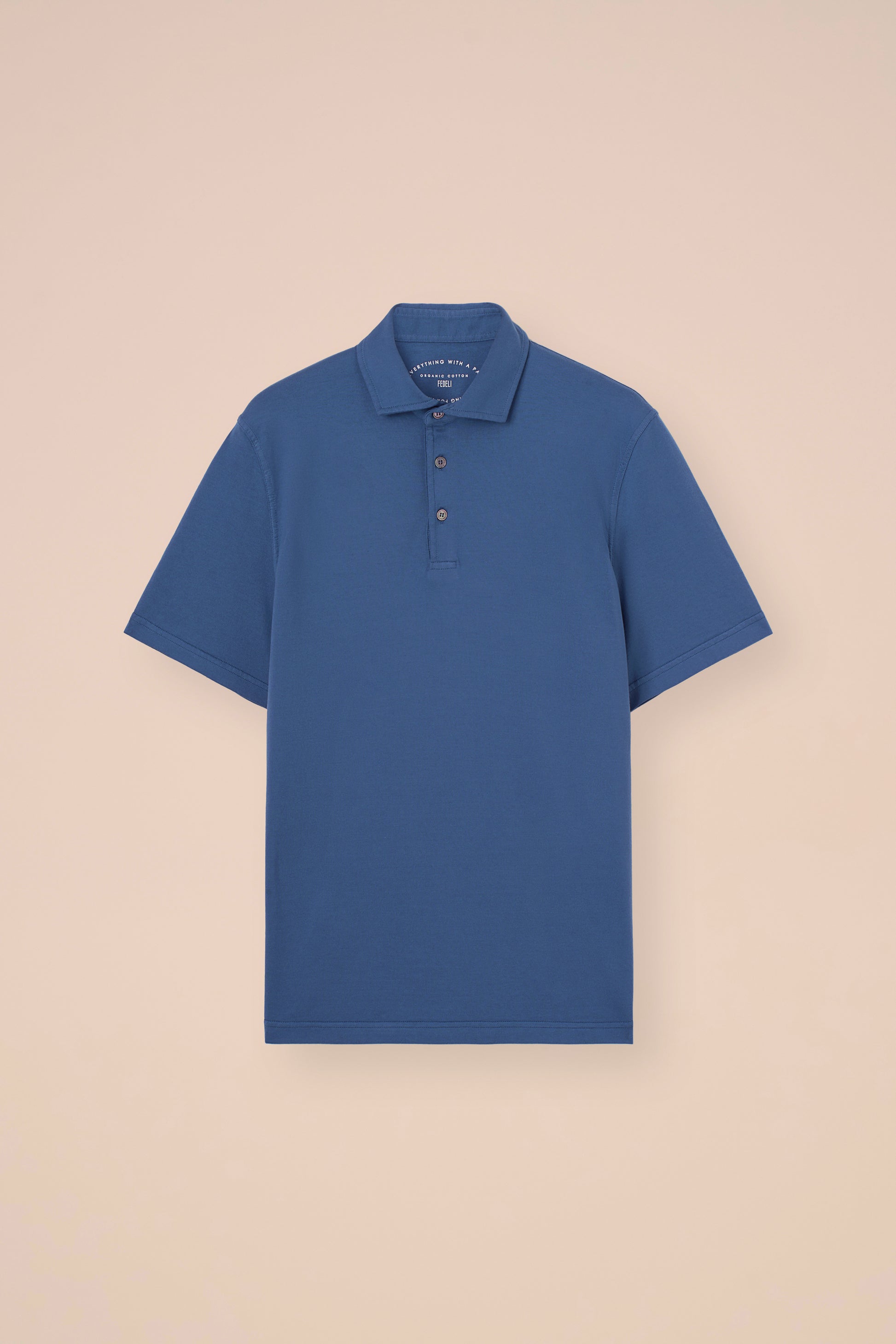 Zero polo a maniche corte in cotone organico Giza - MERLOT