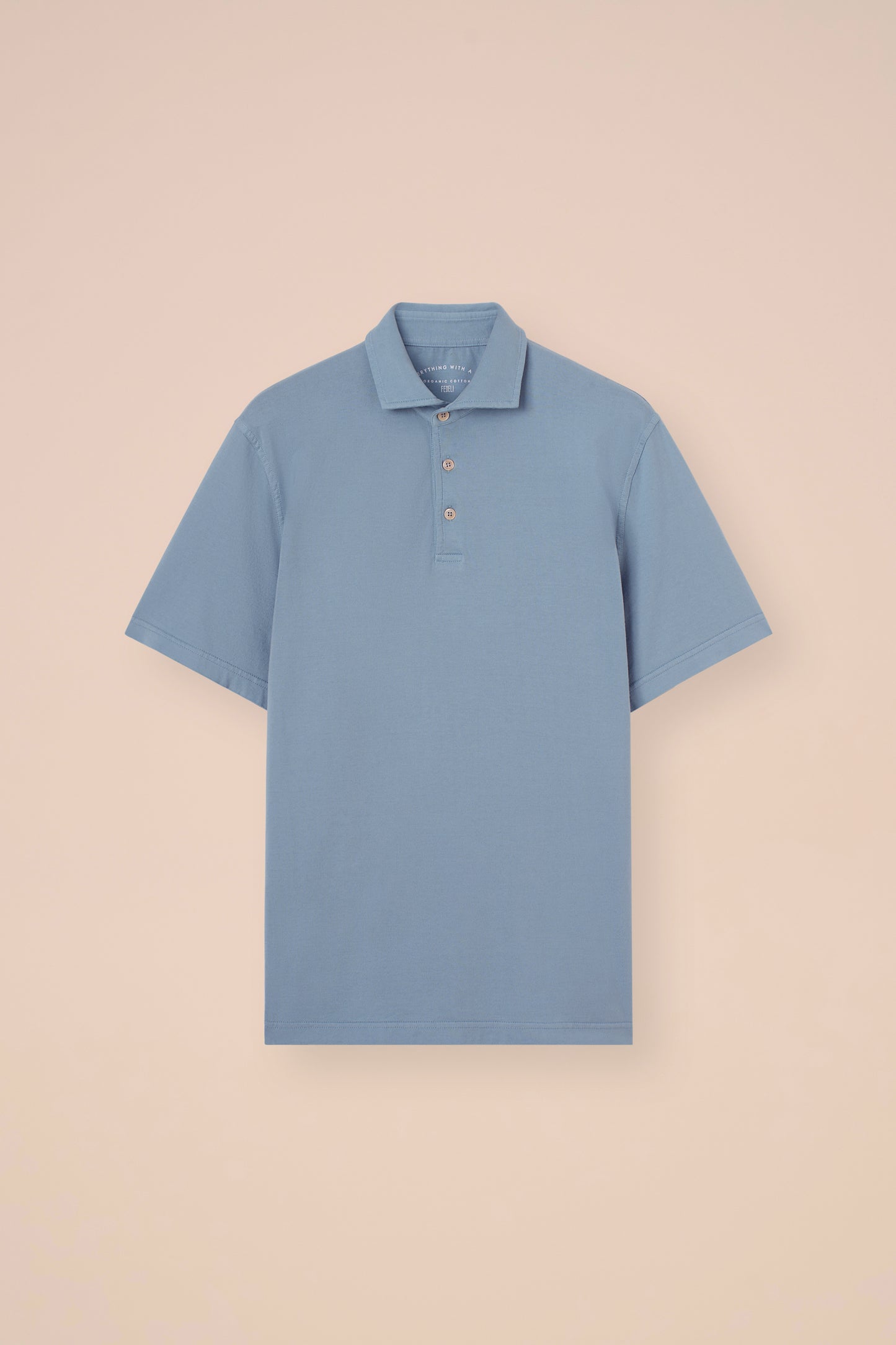 Zero polo a maniche corte in cotone organico Giza - MERLOT