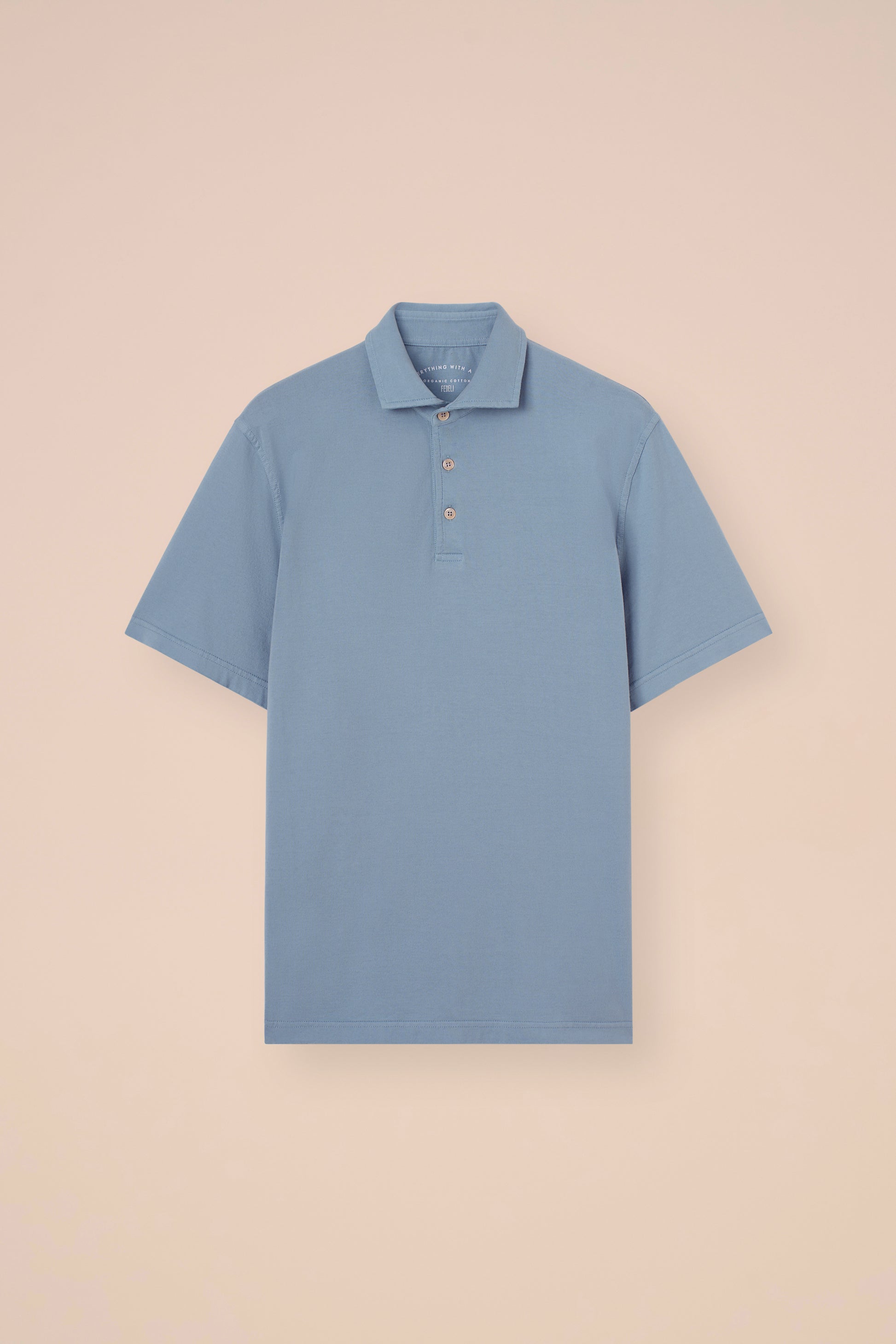 Zero polo a maniche corte in cotone organico Giza - MERLOT
