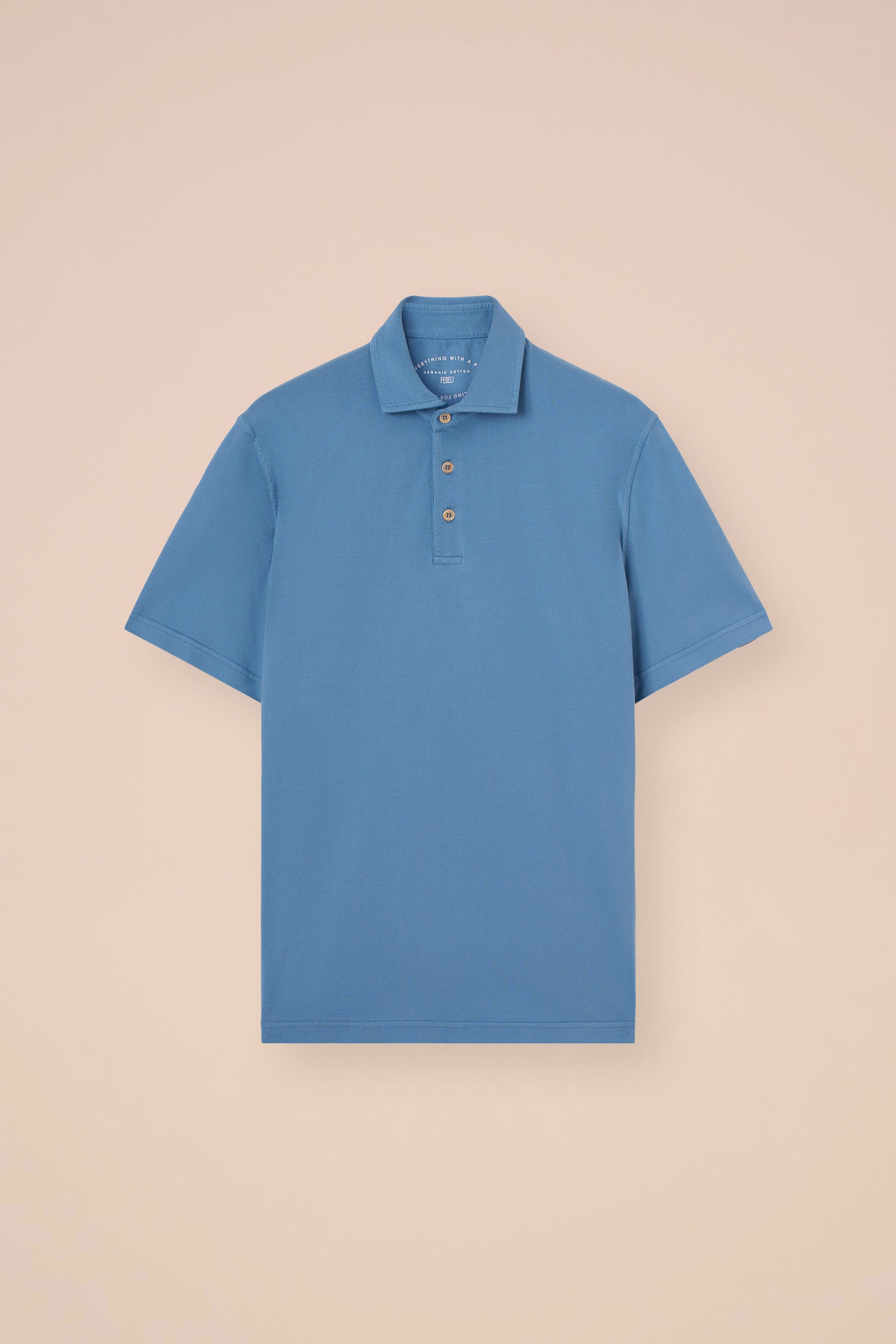 Zero polo a maniche corte in cotone organico Giza - MERLOT