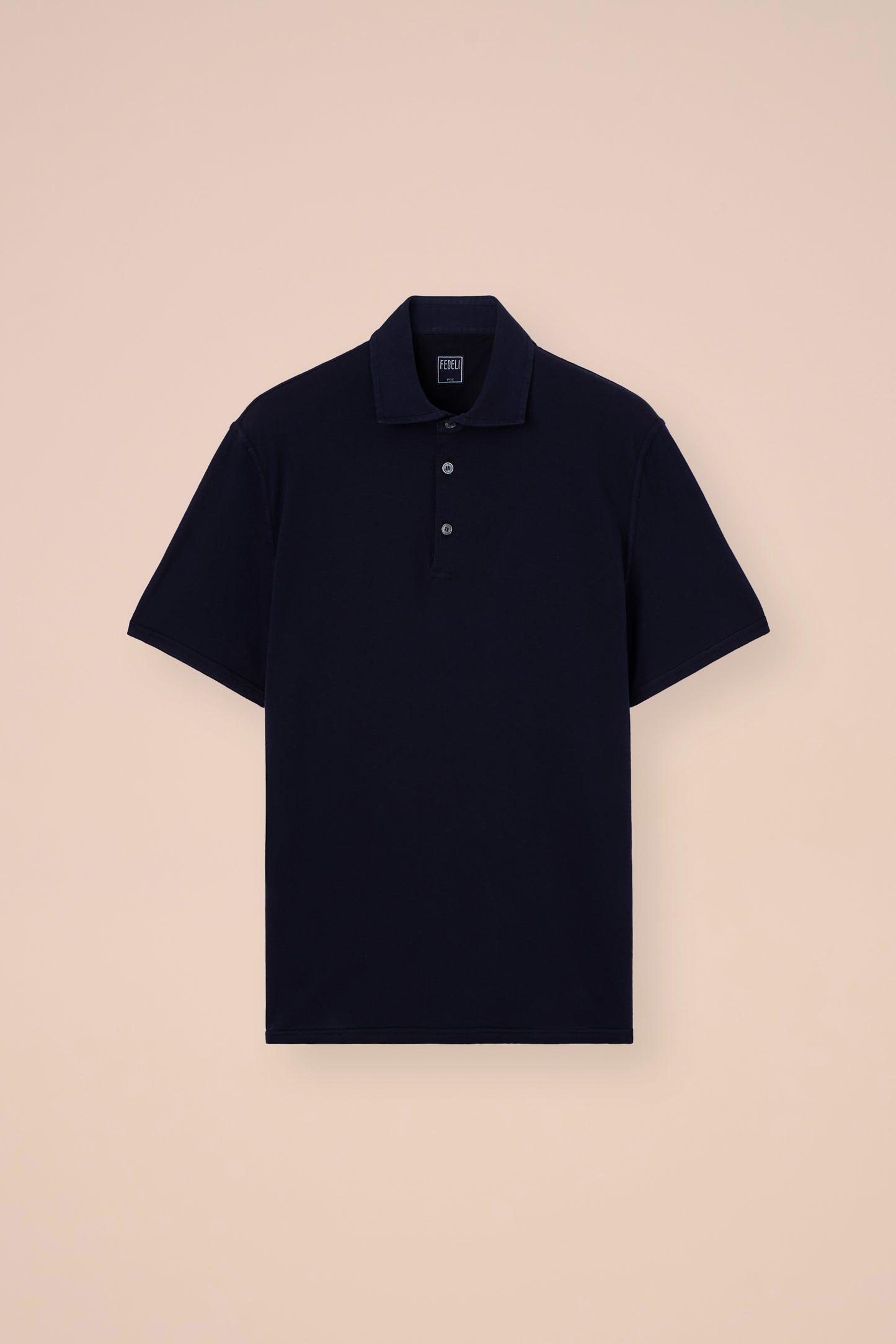 Fiji polo a maniche corte in cotone superleggero - MIDNIGHTBLUE