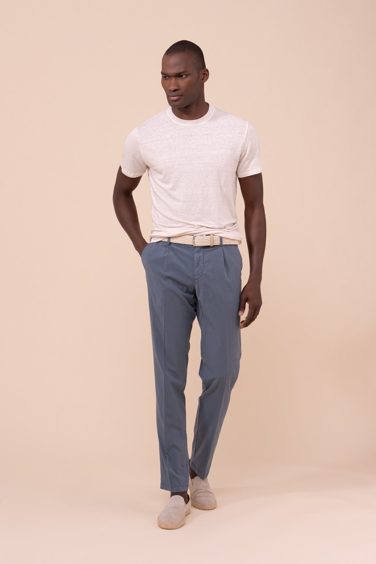 Extreme T-shirt girocollo in lino - LINEN