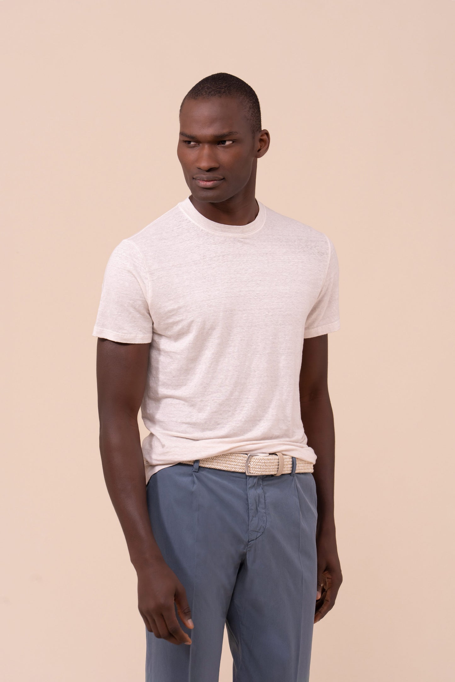 Extreme T-shirt girocollo in lino - LINEN
