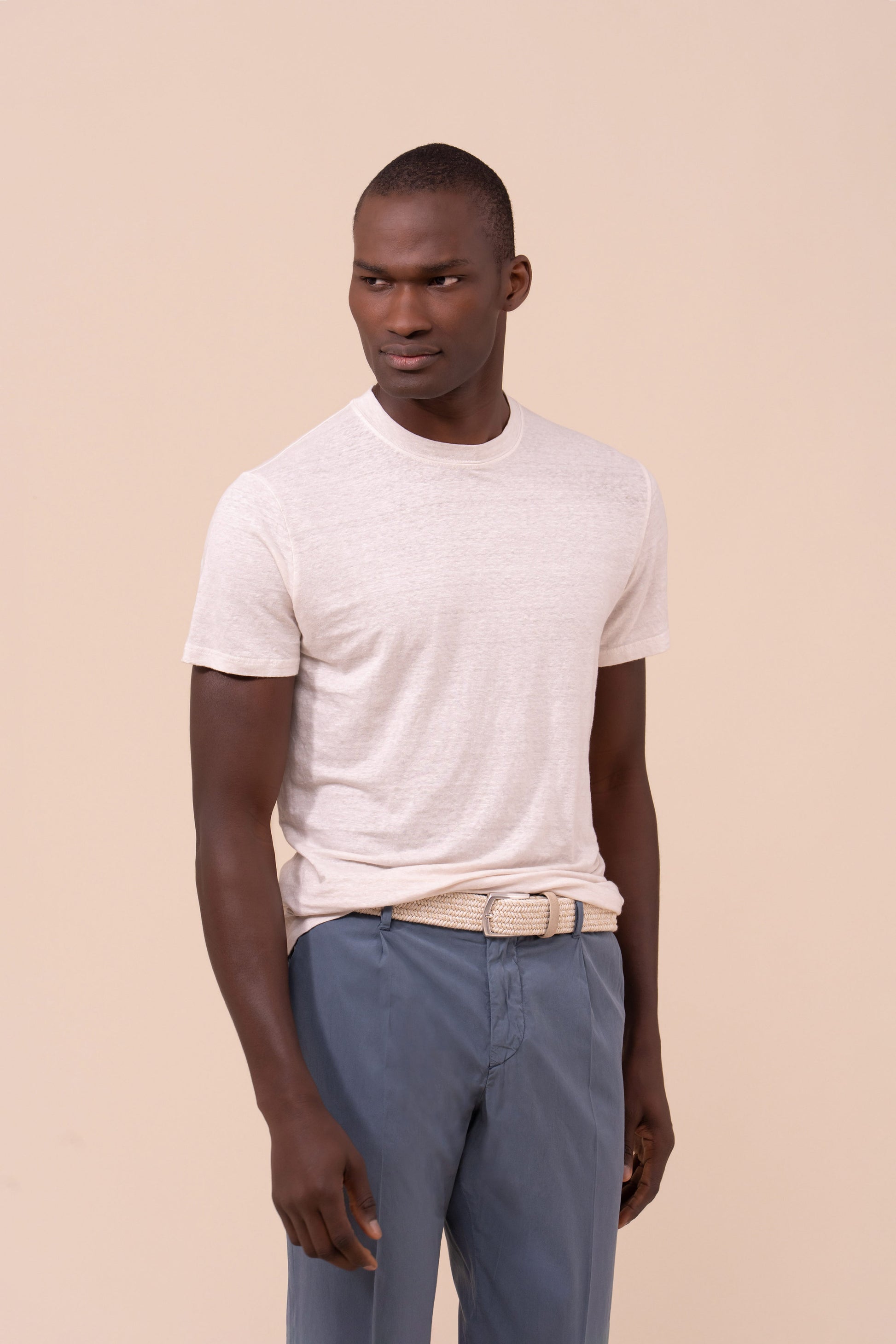 Extreme T-shirt girocollo in lino - LINEN