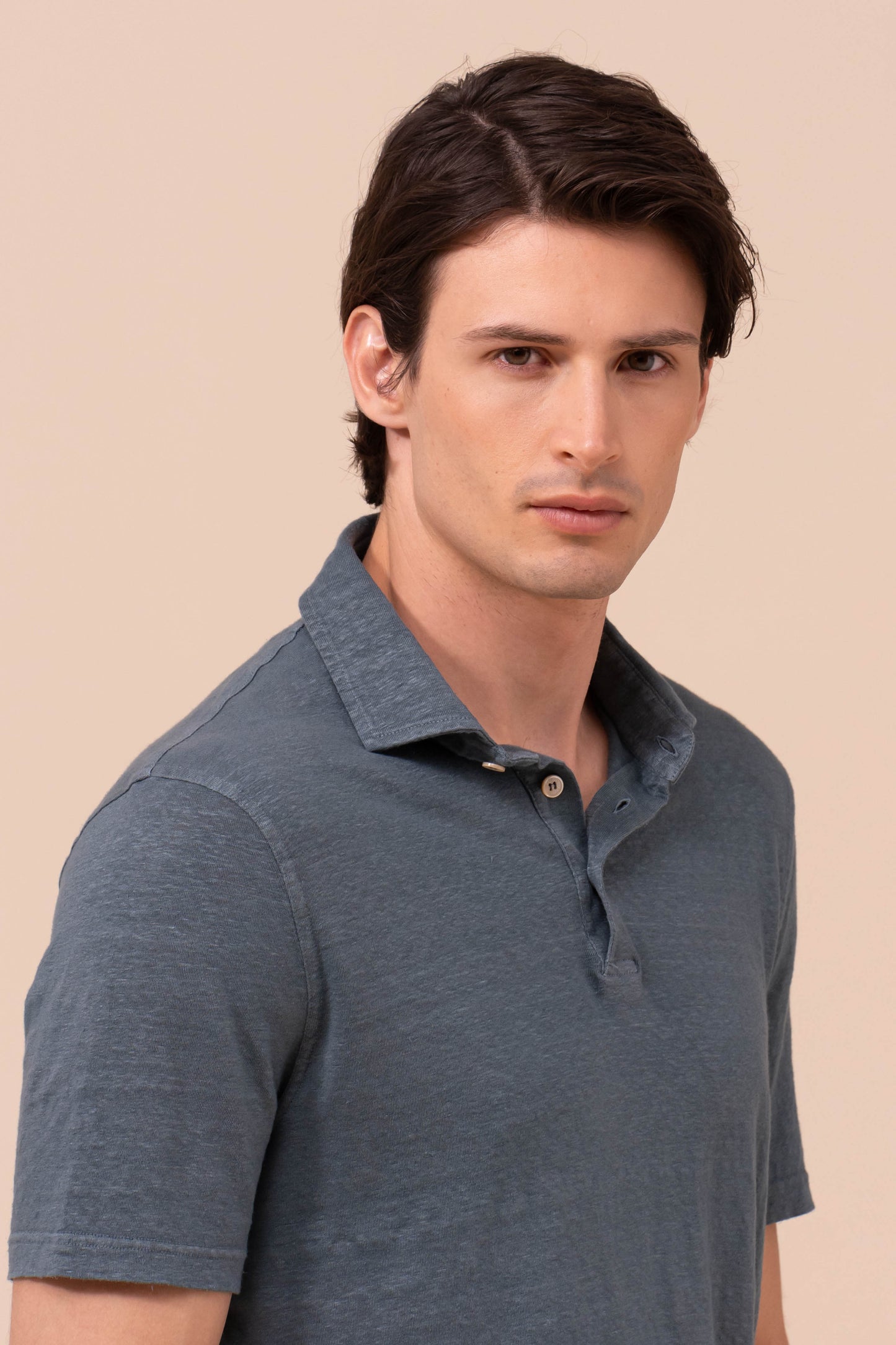 Zero Linen Flex Short Sleeve Polo - LINEN