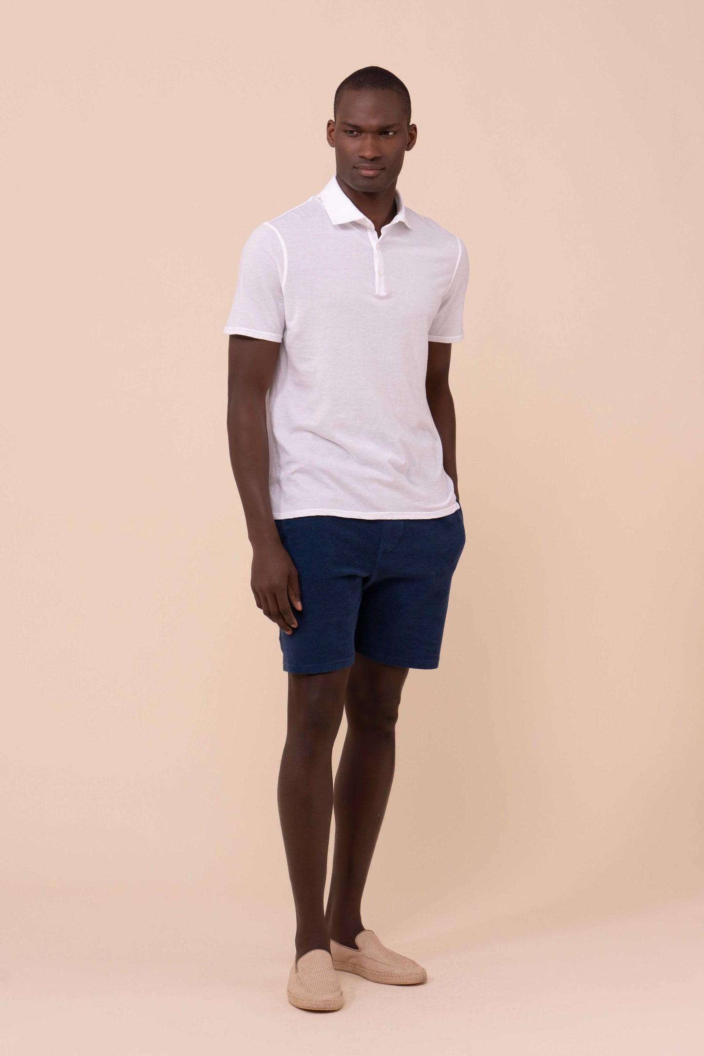 Fiji polo a maniche corte in cotone superleggero - MIDNIGHTBLUE