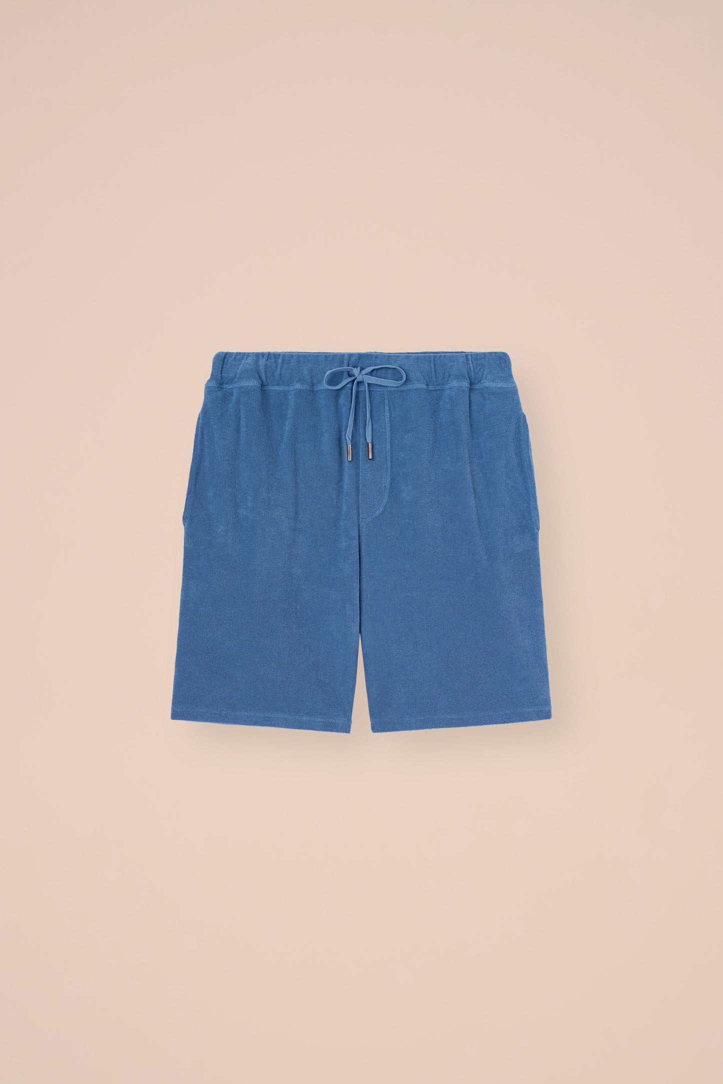 Run Terry Cotton Shorts - NAVY
