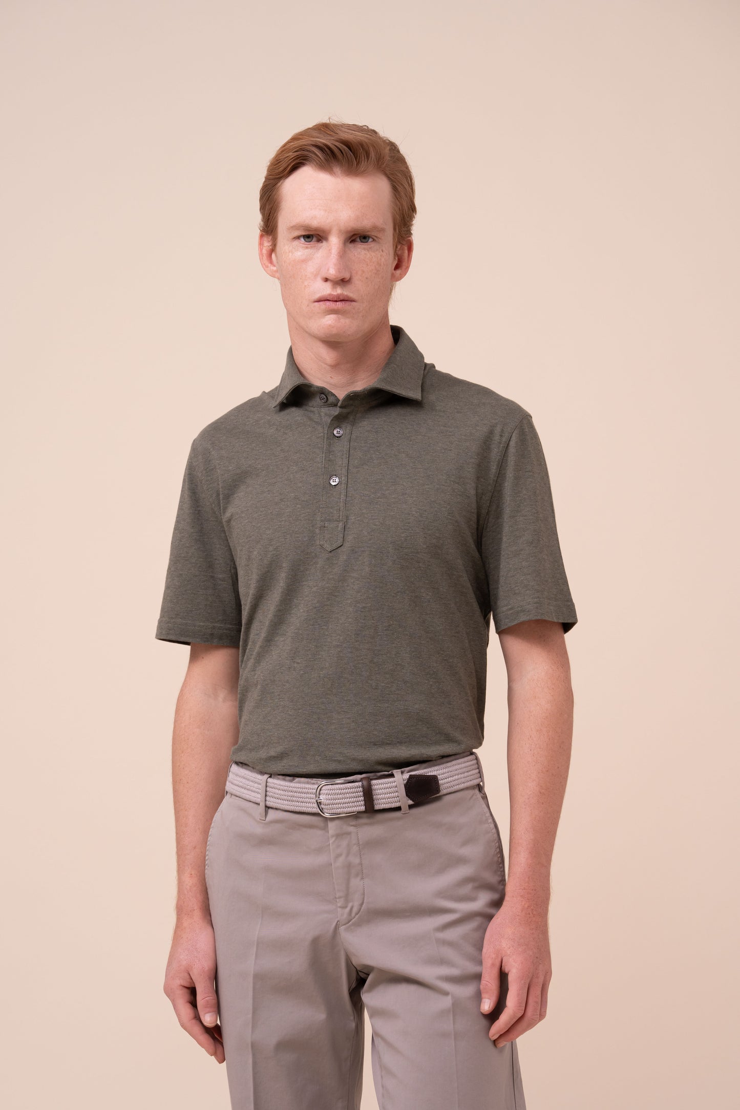 Elastic Signature Belt - GREIGE