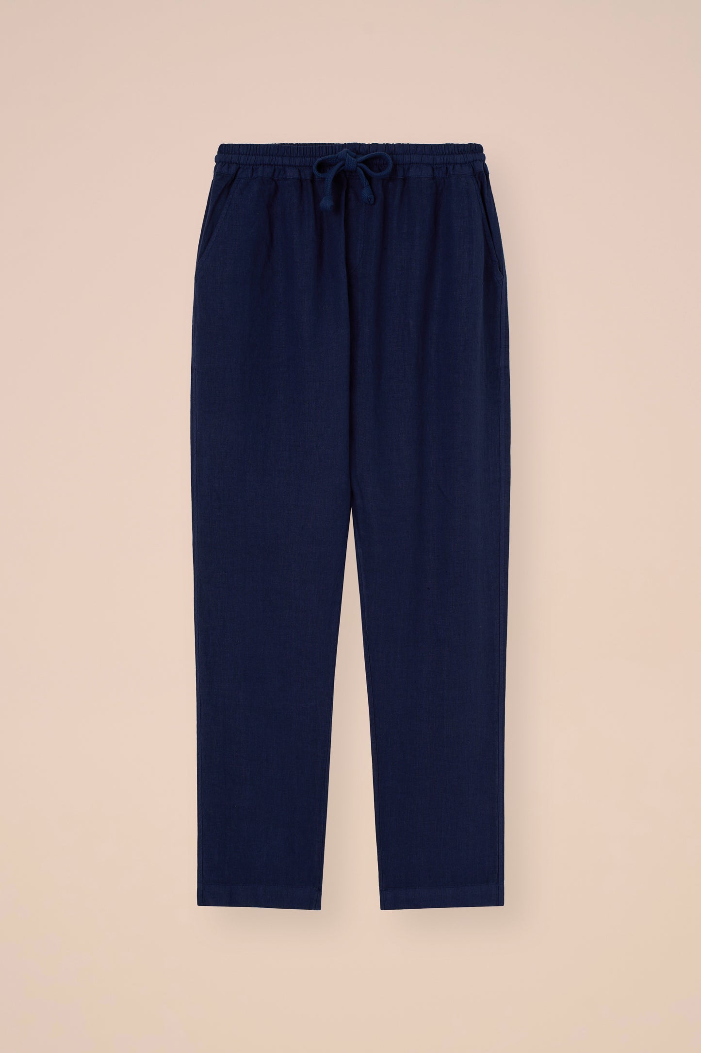 Bonifacio pantaloni in lino - NAVY