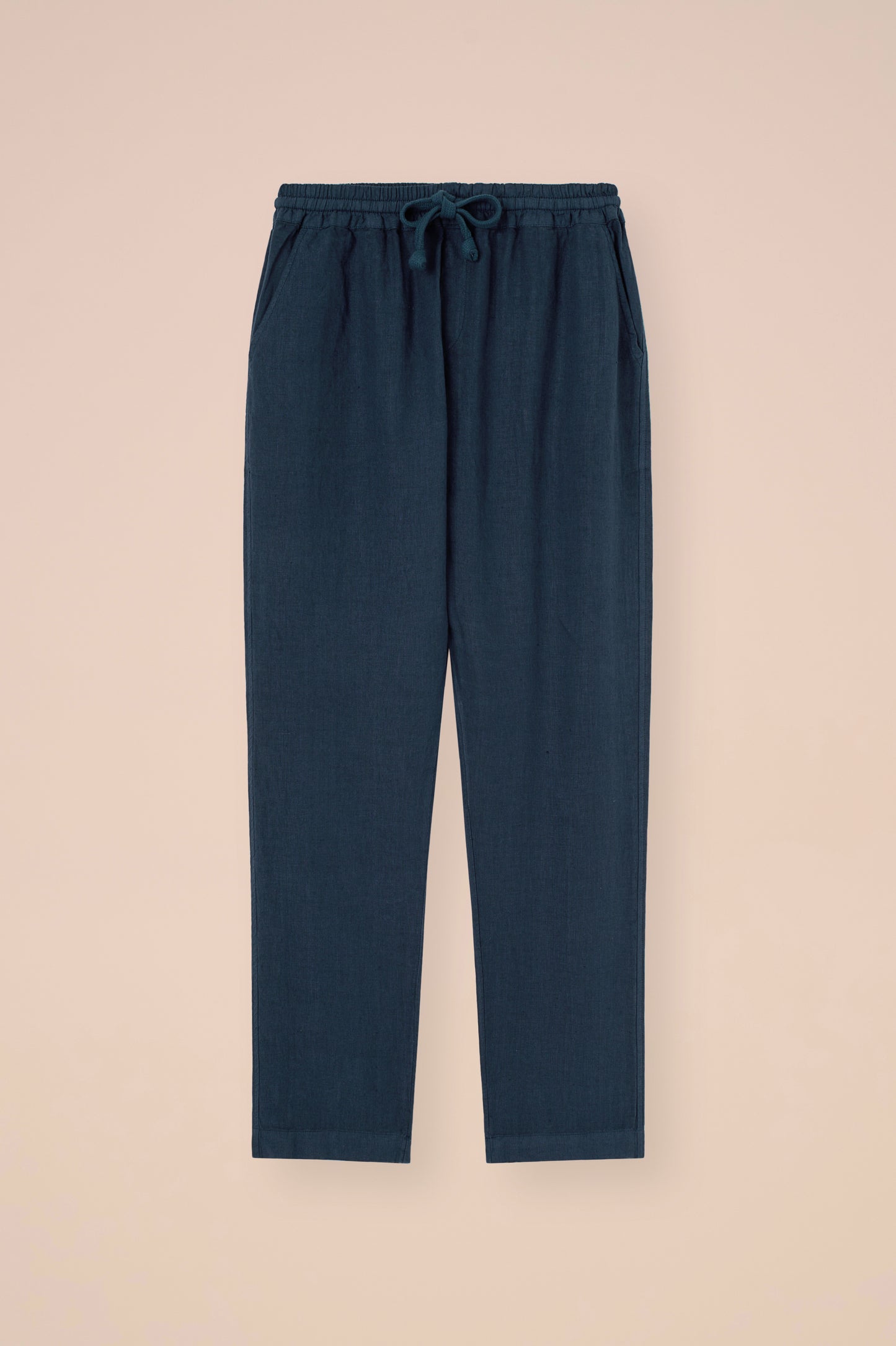 Bonifacio pantaloni in lino - NAVY
