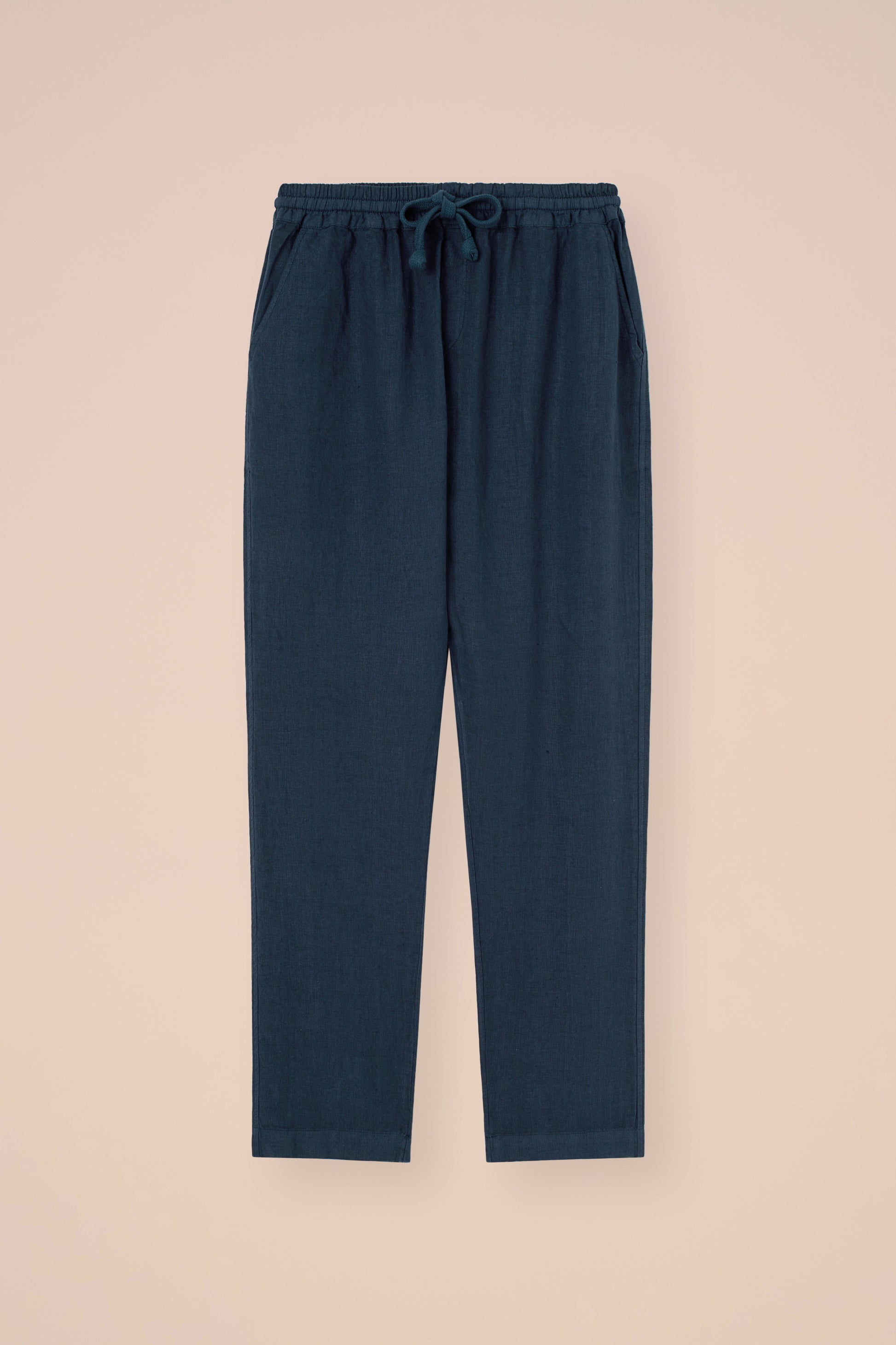 Bonifacio pantaloni in lino - NAVY