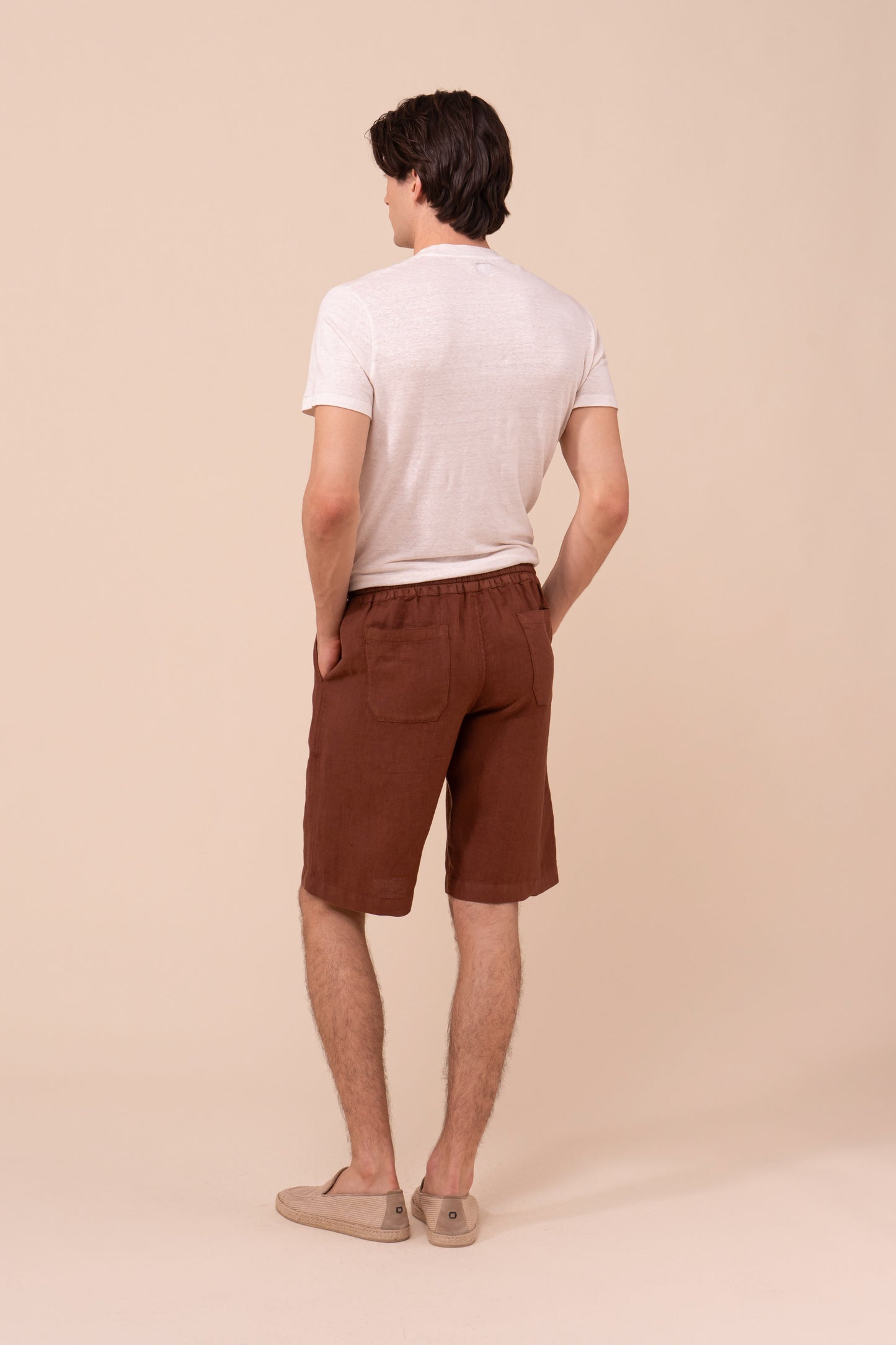 Vico Linen Shorts - NAVY