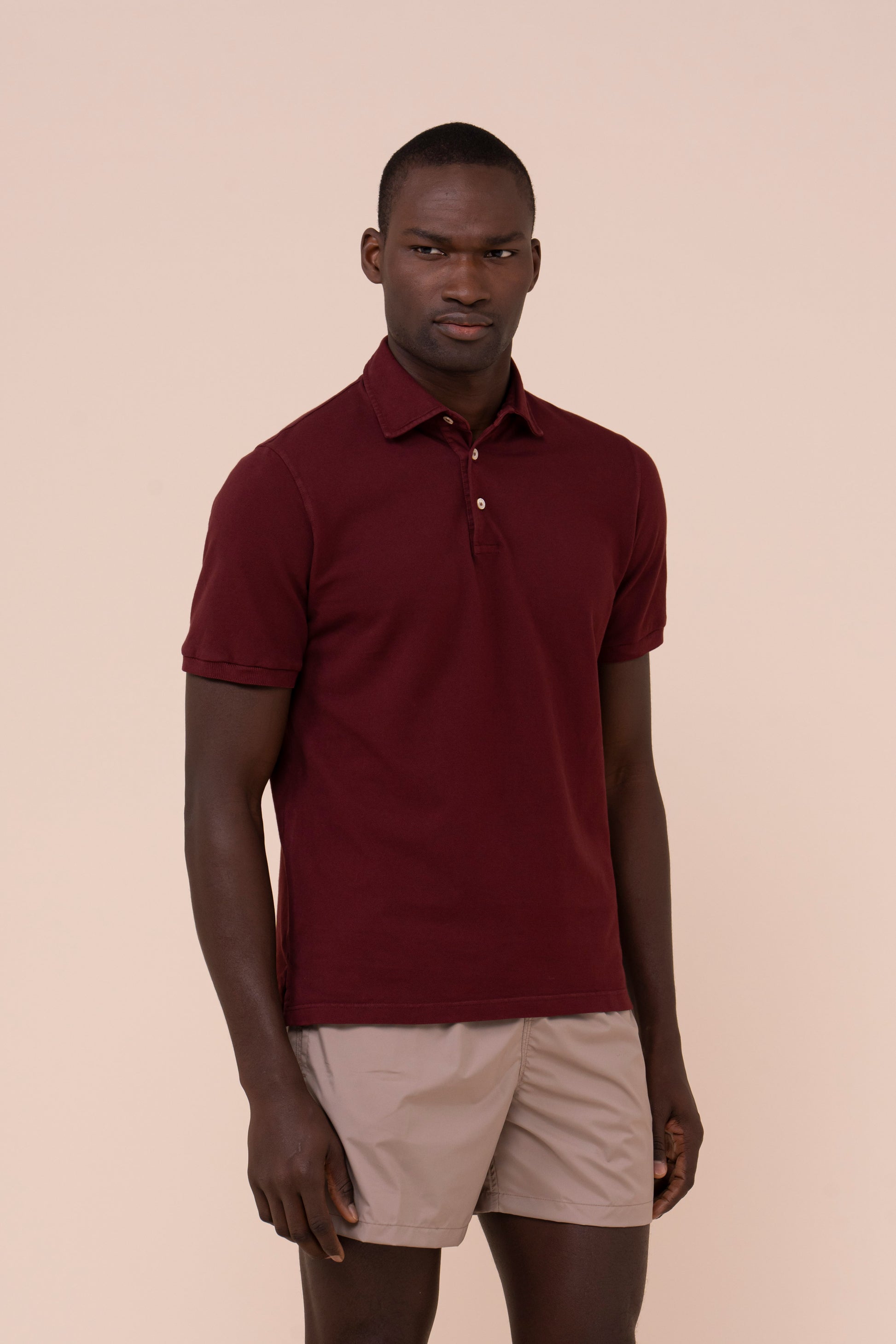 North Piquet Cotton Short Sleeve Polo - NAVY