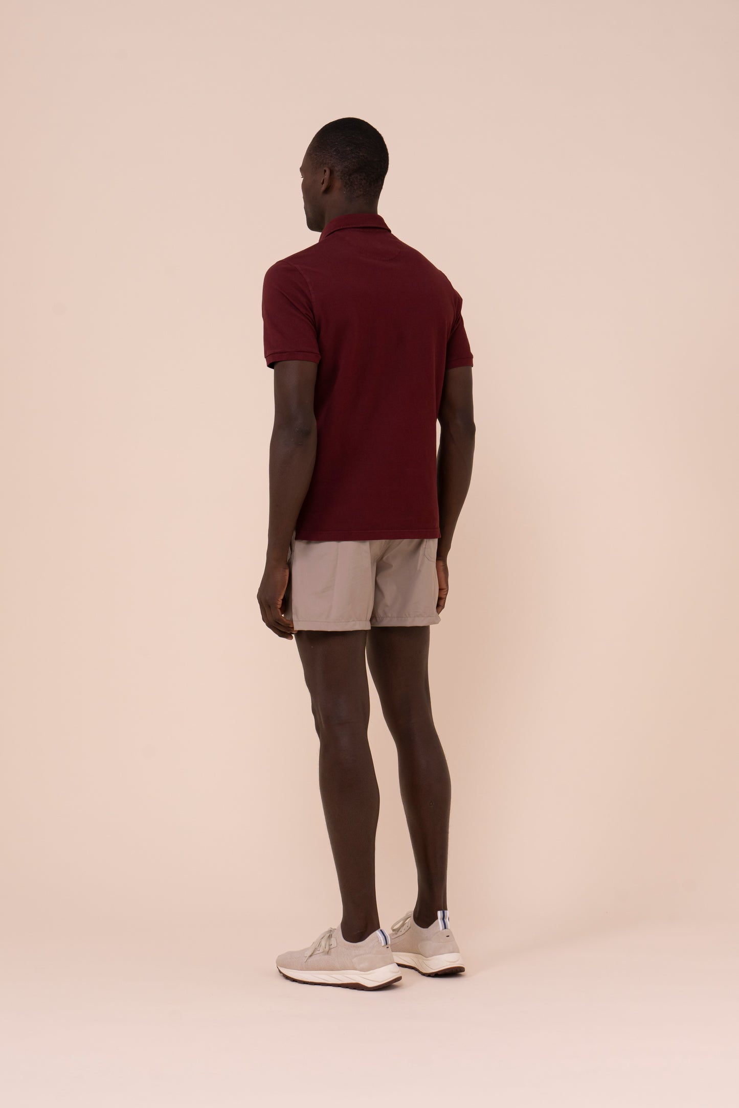 North Piquet Cotton Short Sleeve Polo - MERLOT