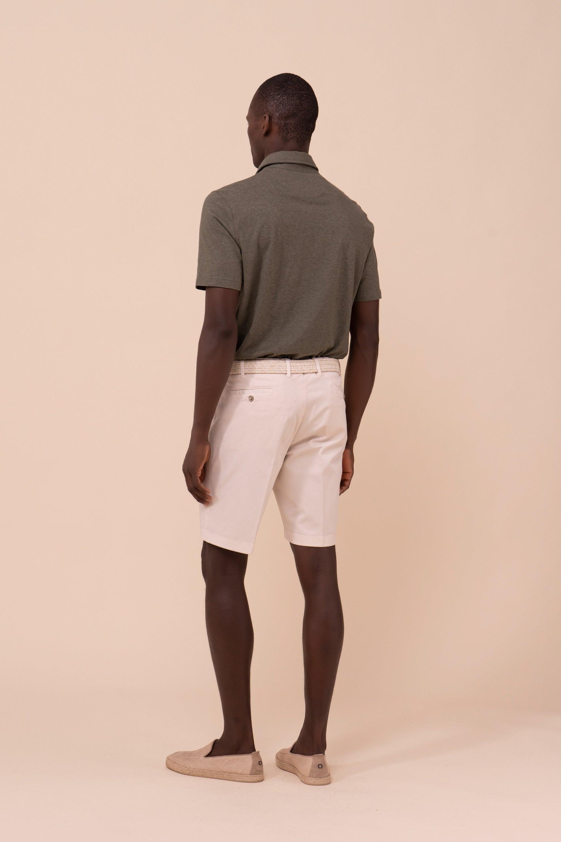 Moon Cotton Old Chino Shorts - PETROLEUM