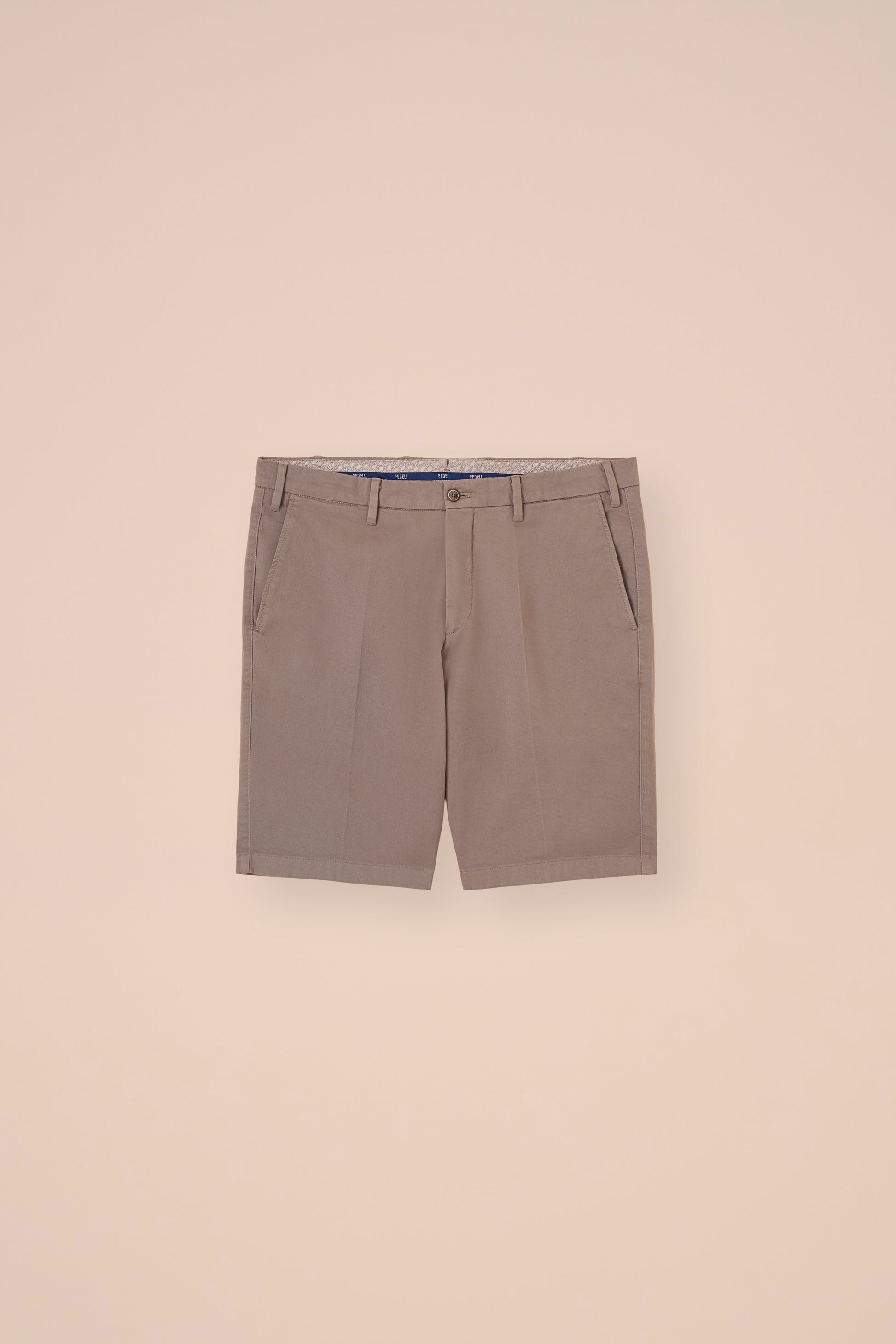 Moon bermuda in cotone chino - PETROLEUM