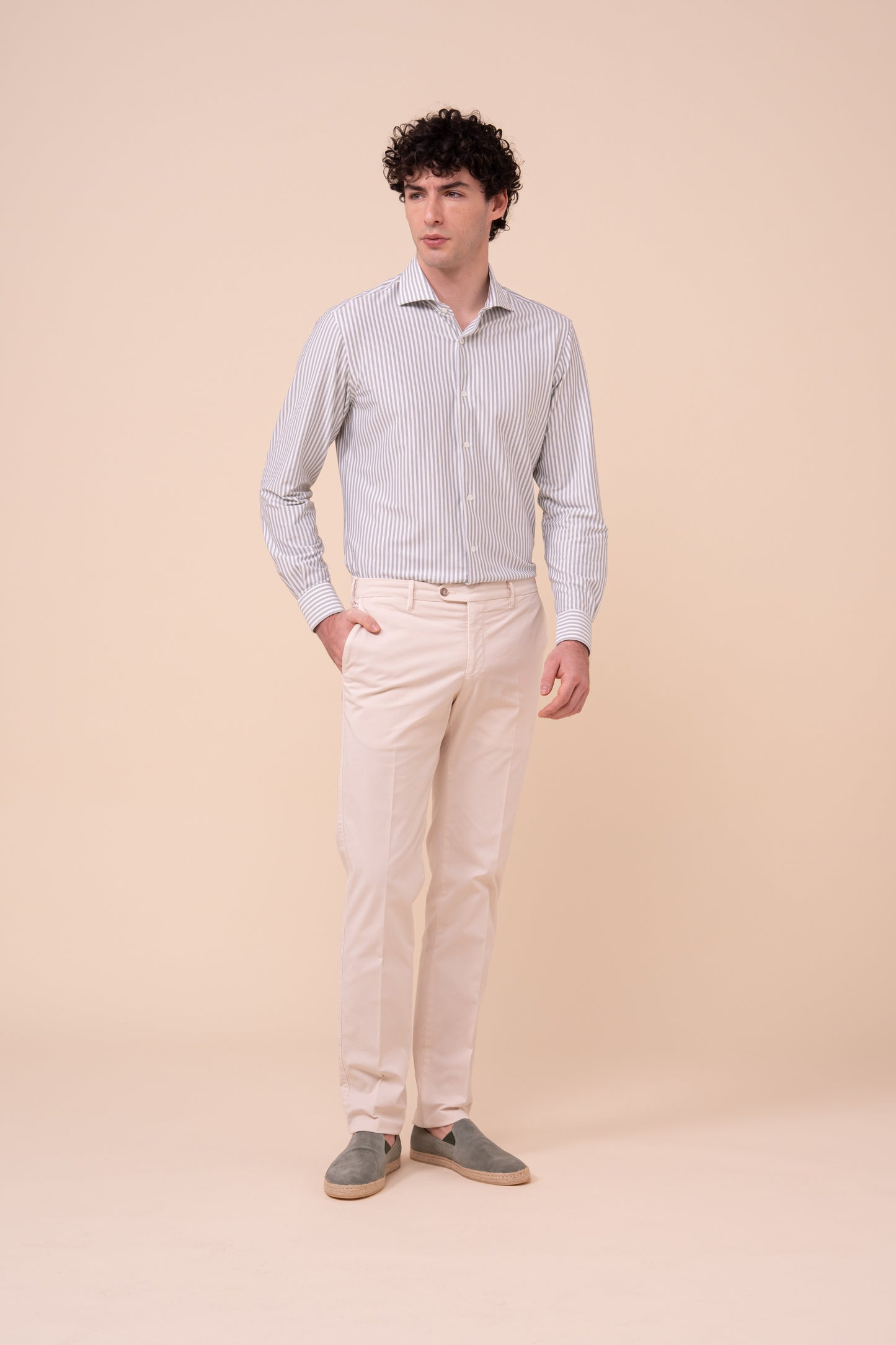 Boston Cotton Old Pants - LINEN