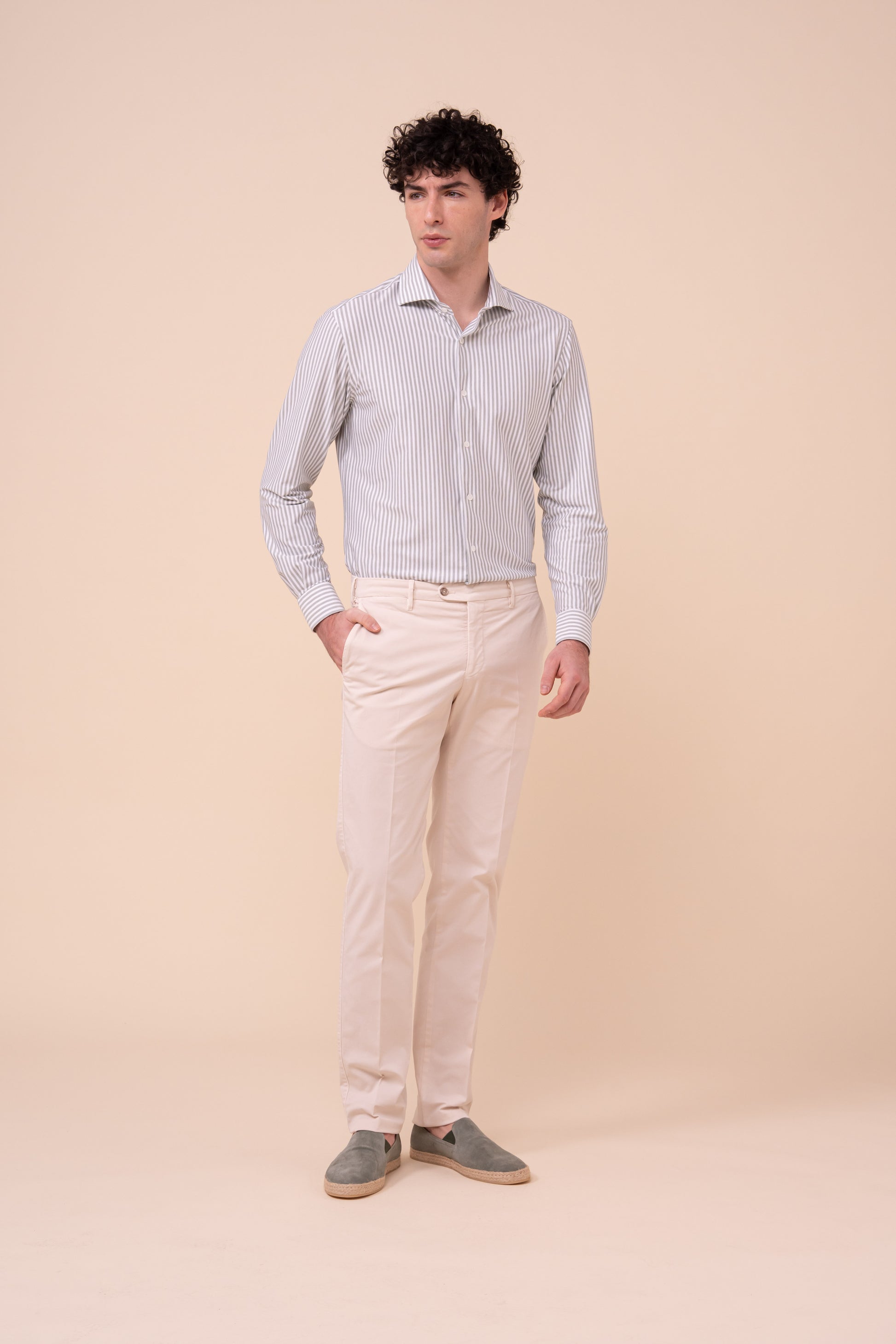Boston Cotton Old Pants - LINEN