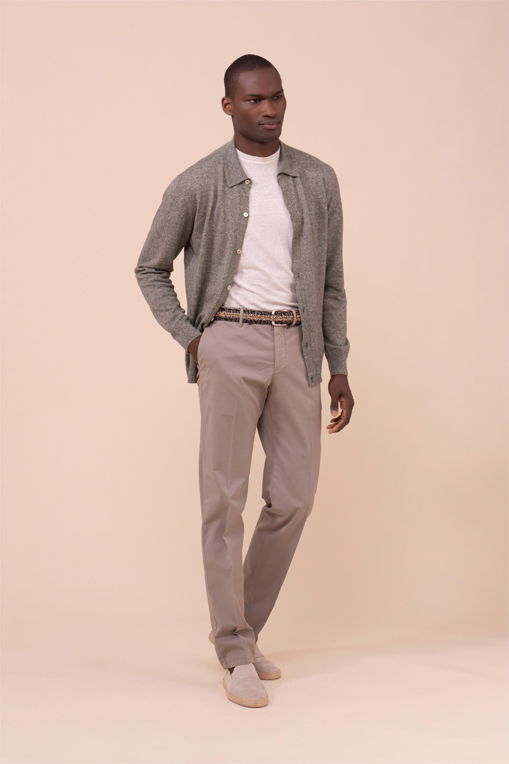 Boston pantaloni in cotone - MIDNIGHTBLUE
