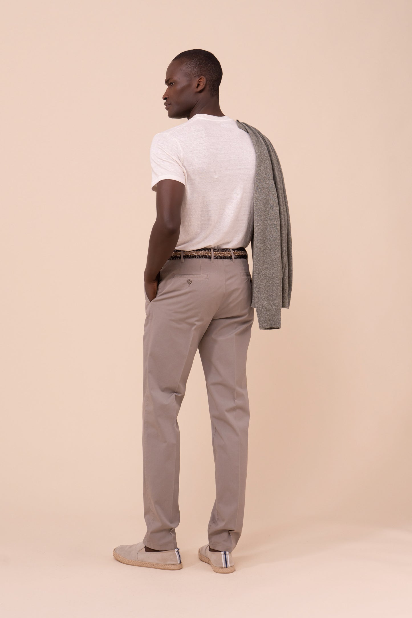 Boston pantaloni in cotone - MIDNIGHTBLUE