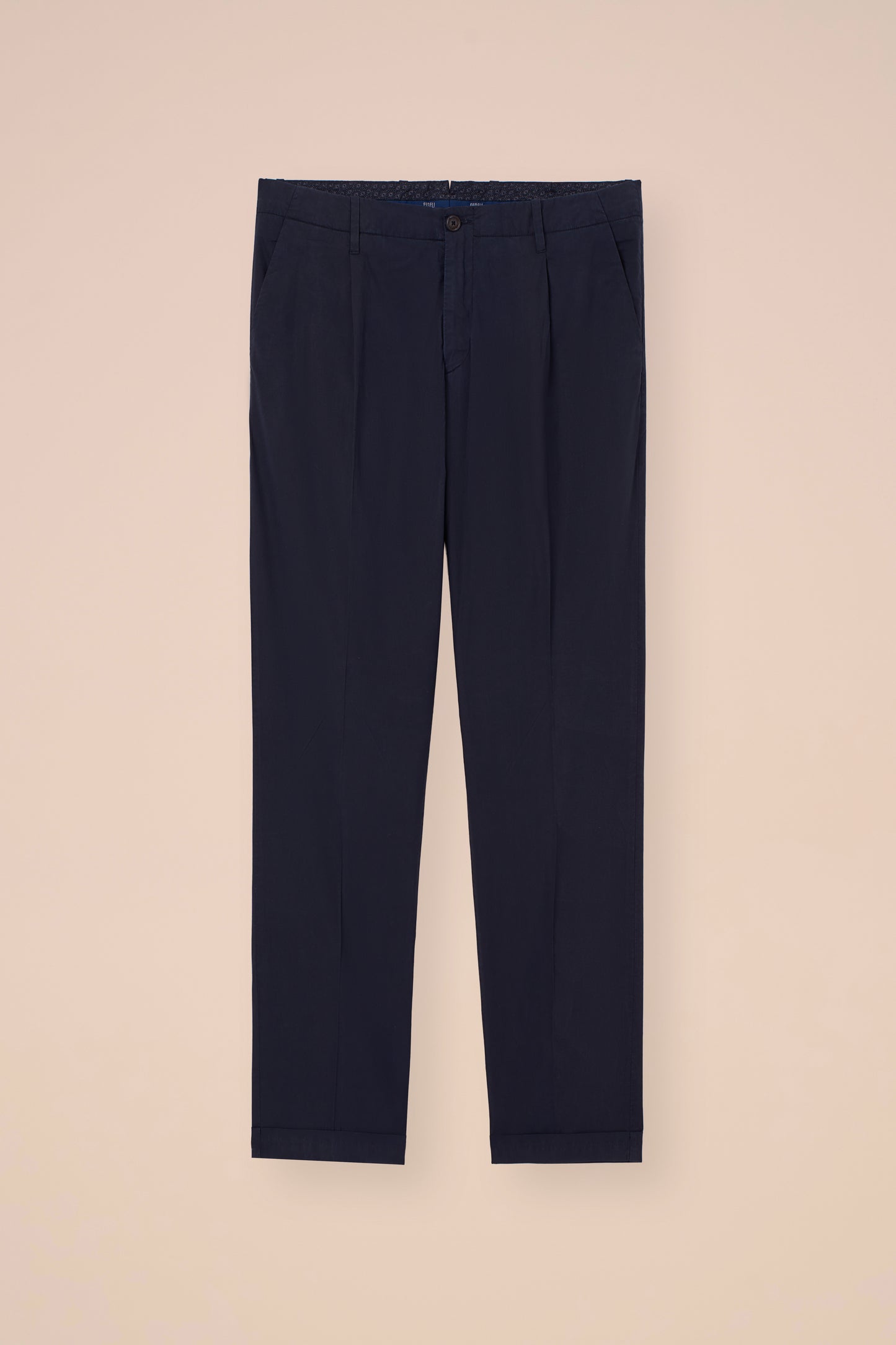 Yale Stretch Cotton Old Pants - PETROLEUM