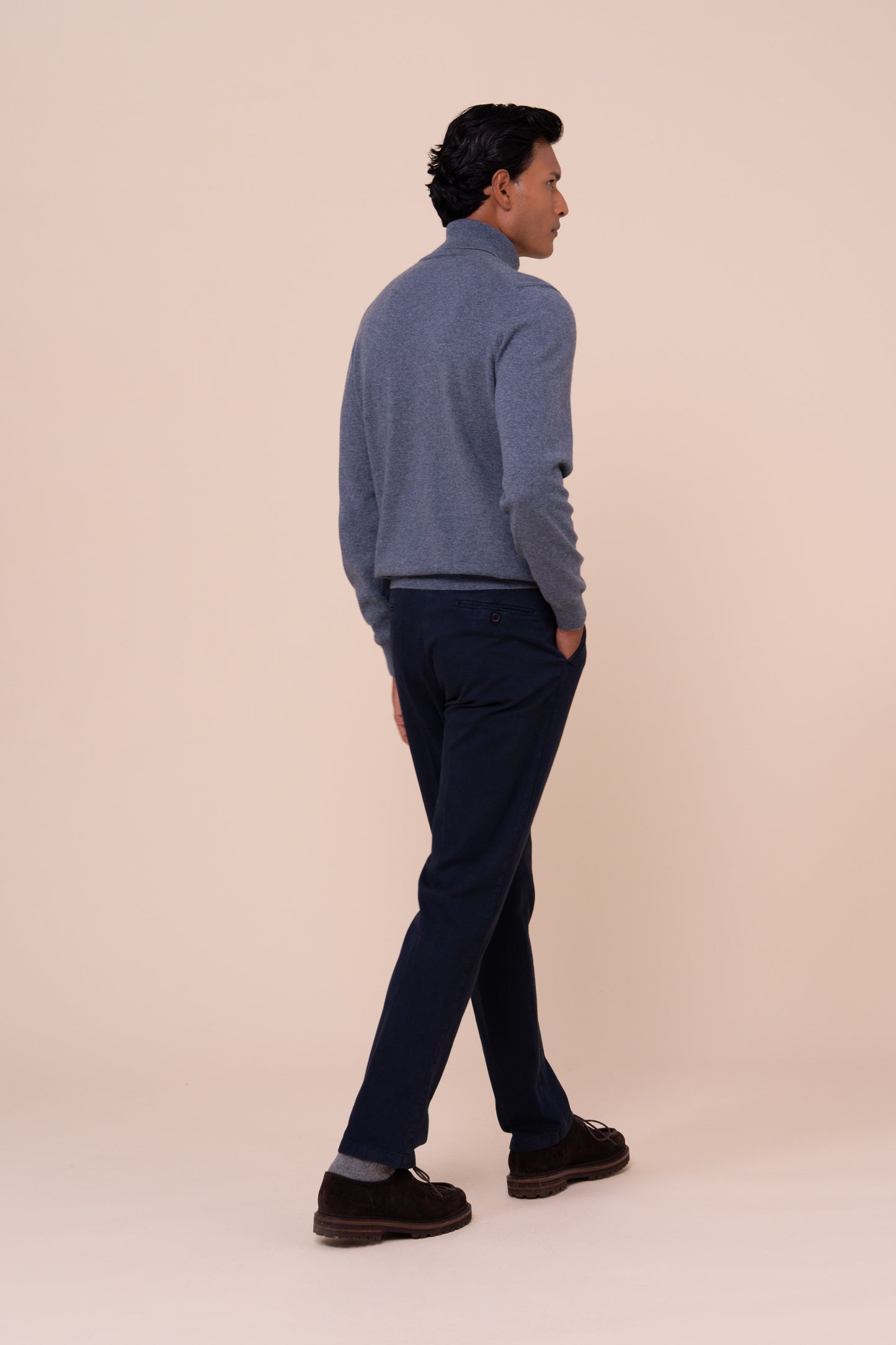 Lord Twill Old Straight Leg Pants - MIDNIGHTBLUE