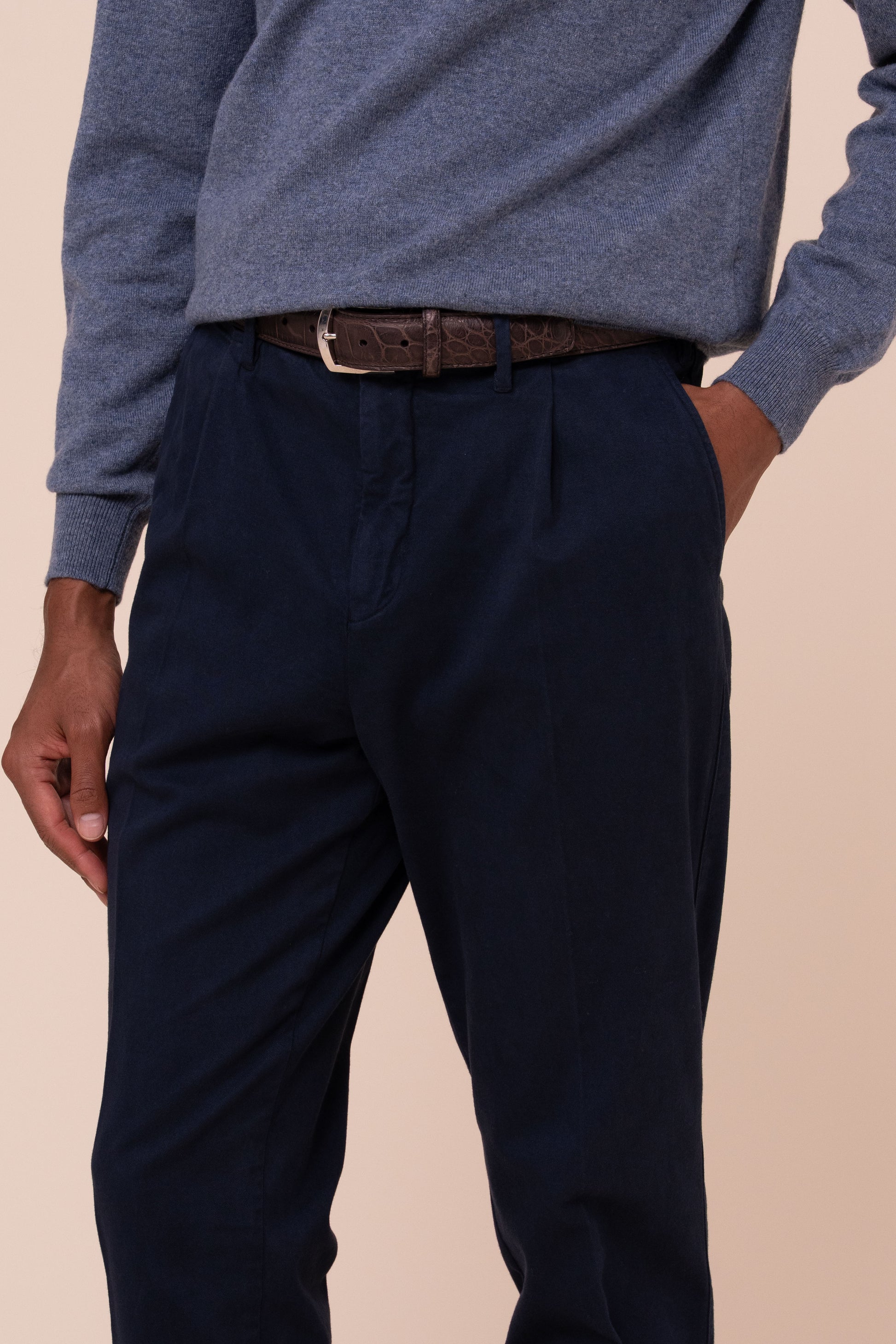 Lord Twill Old Straight Leg Pants - MIDNIGHTBLUE