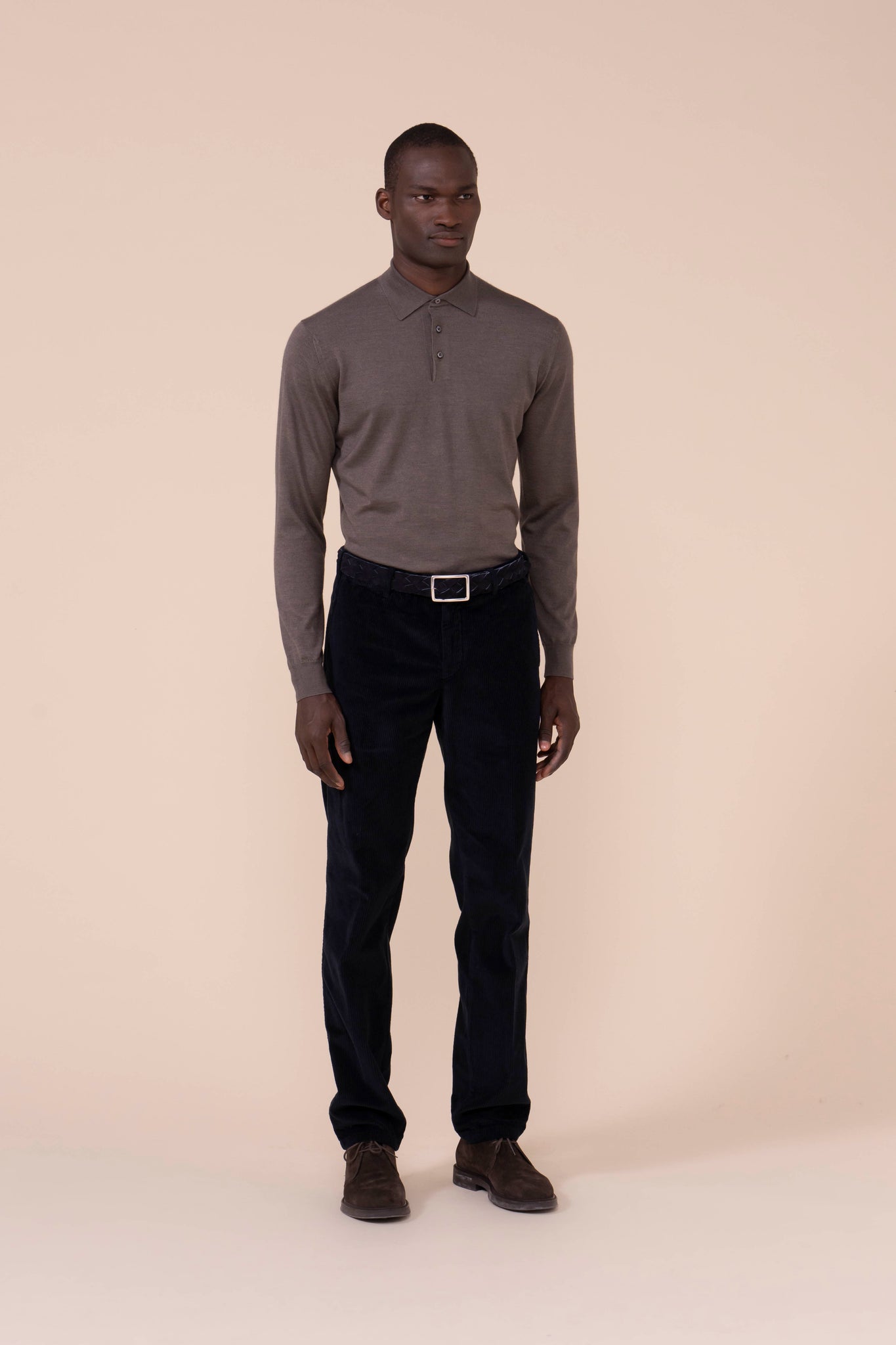Boston pantaloni in velluto corduroy a coste - DARKFOREST