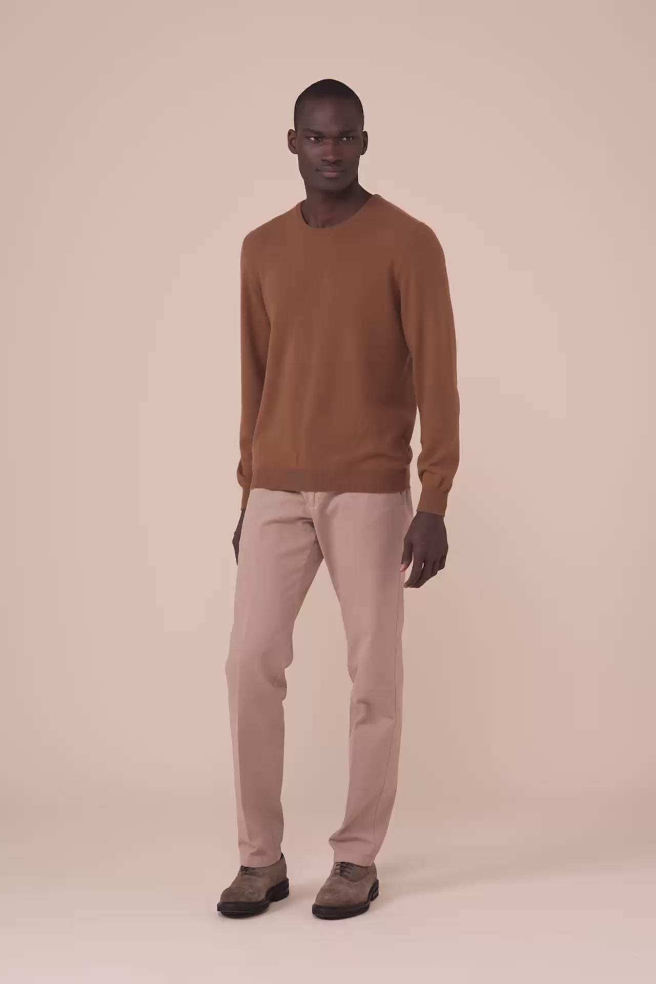 Argentina Vicuna Crewneck - SIENNA