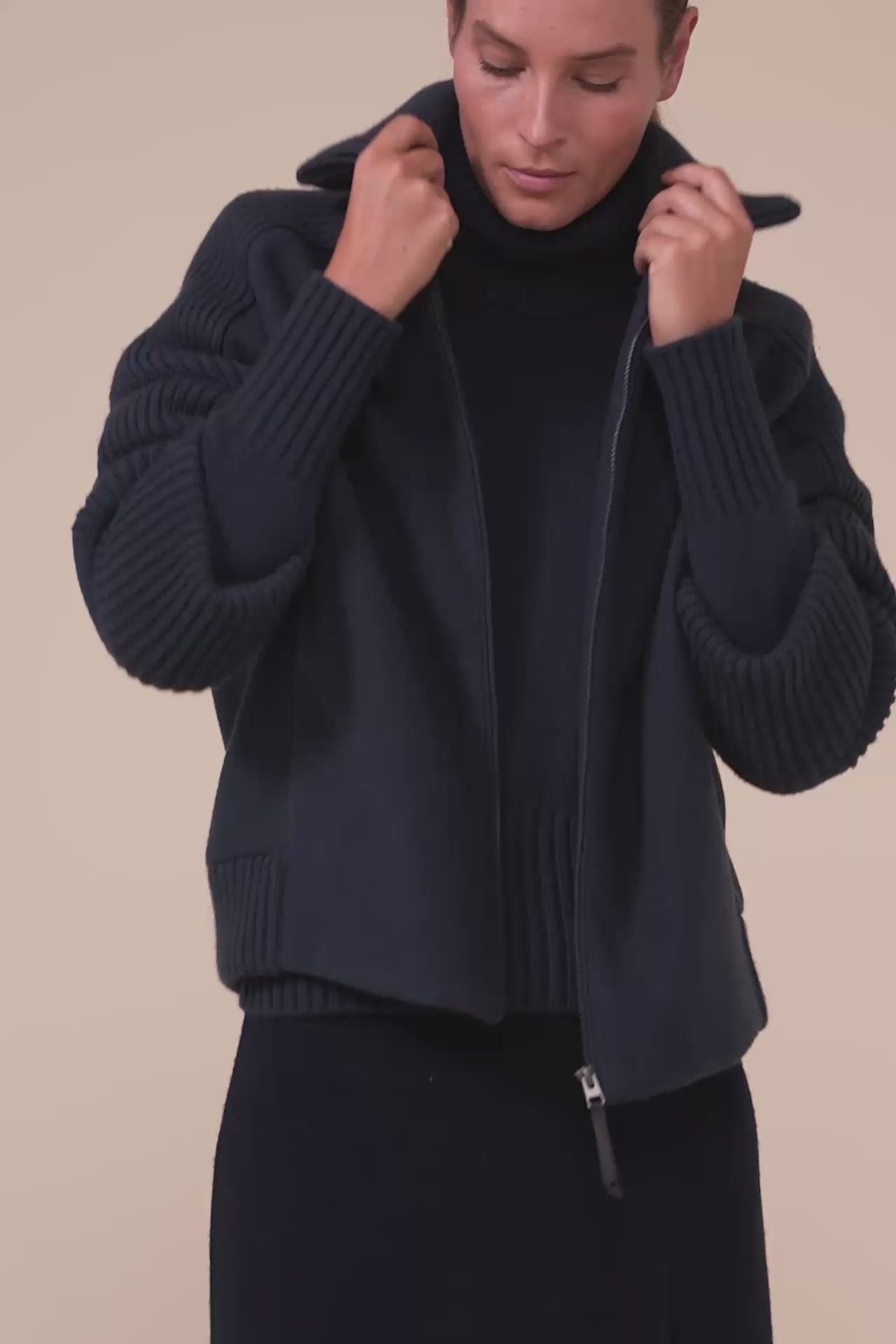 Perlage bomber in cashmere - STORM