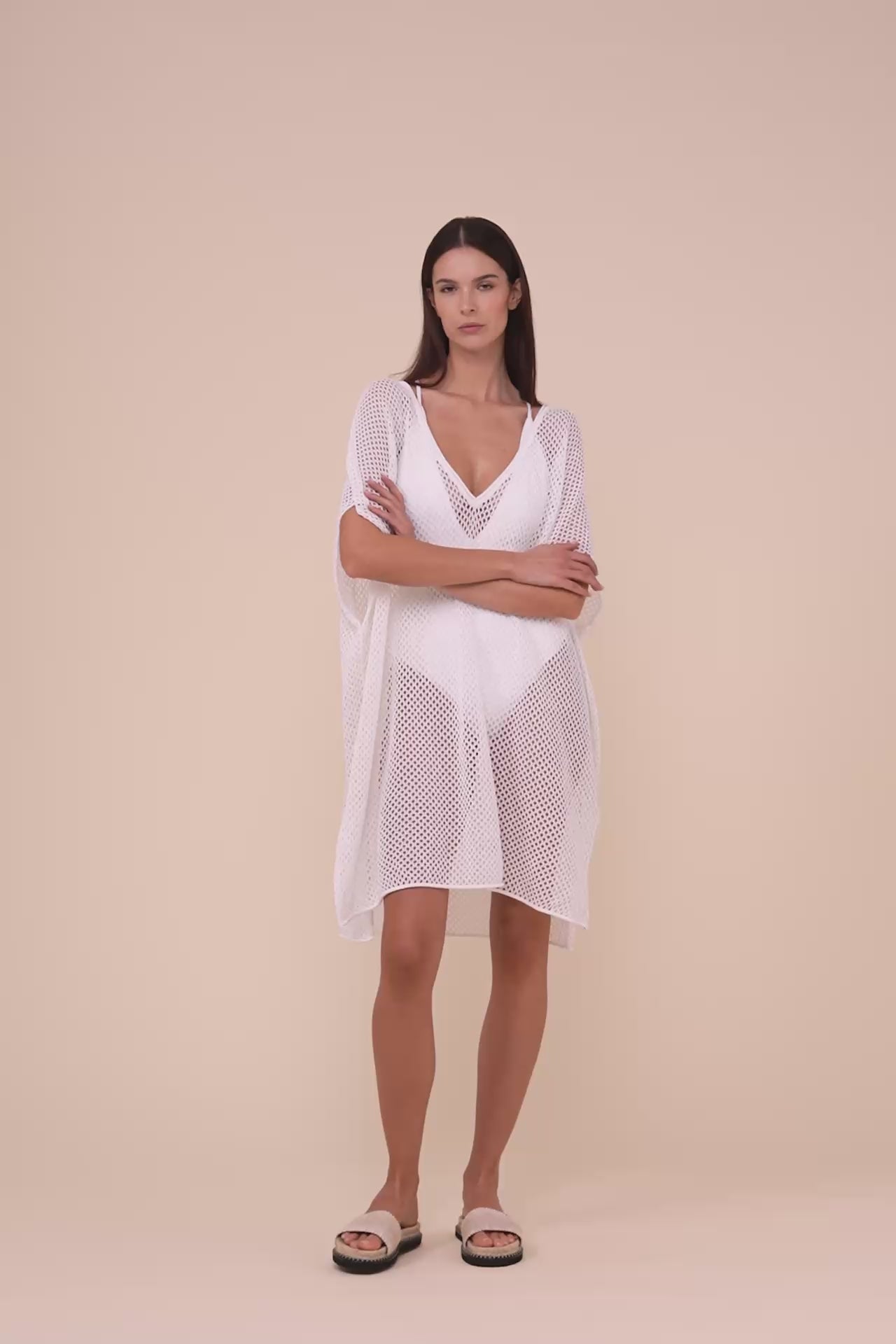 Cai Caftan Virgo - WHITE