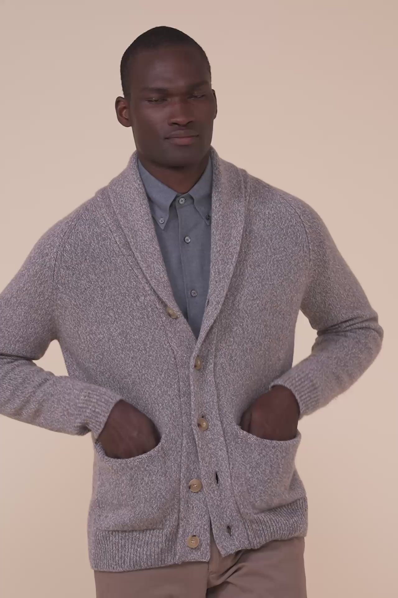 Baita Marl cardigan in cashmere con bottoni - WAVE