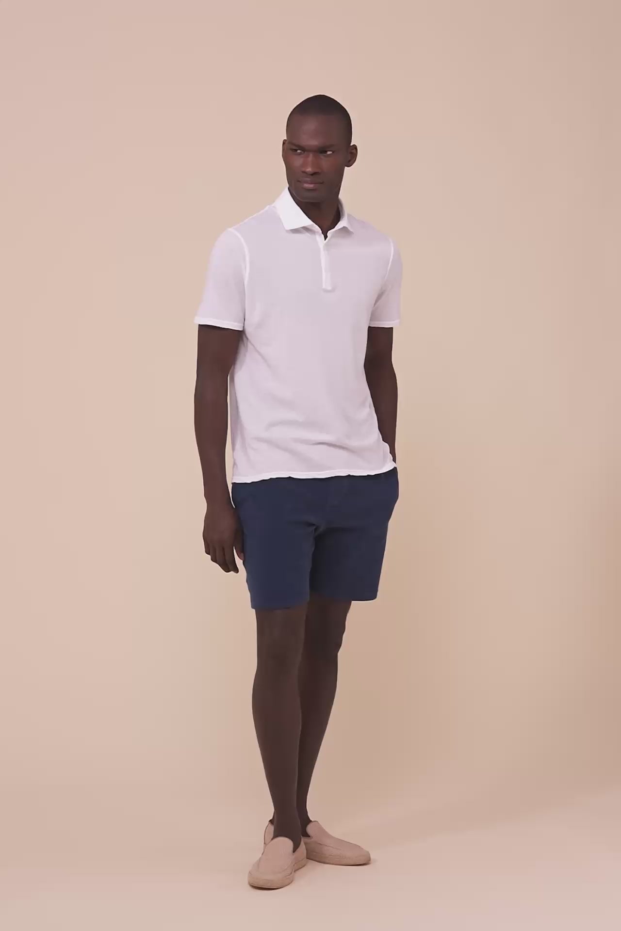 Fiji polo a maniche corte in cotone superleggero - MIDNIGHTBLUE