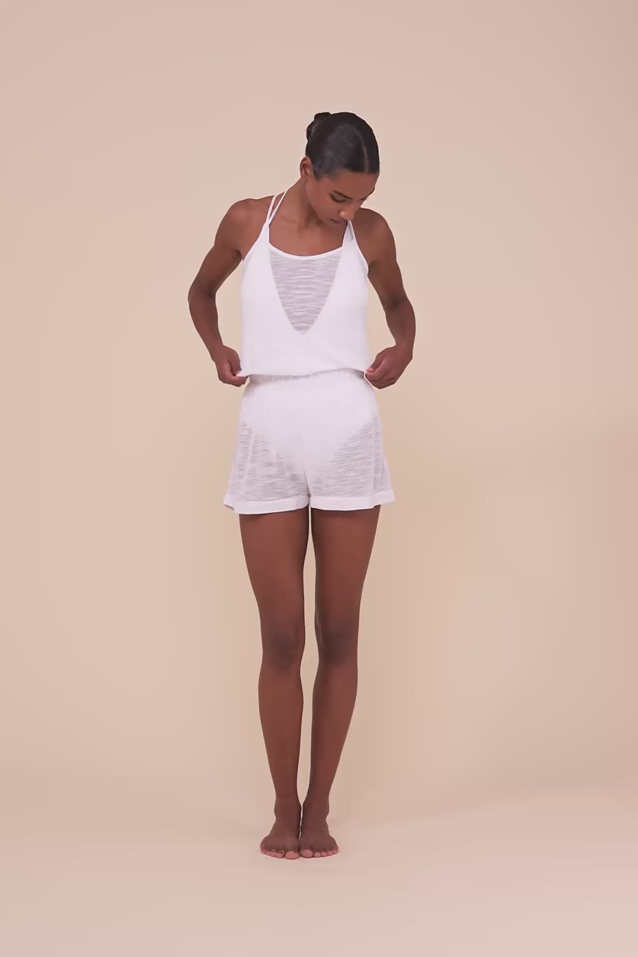 Ischia tutina in maglia Ebulis - WHITE