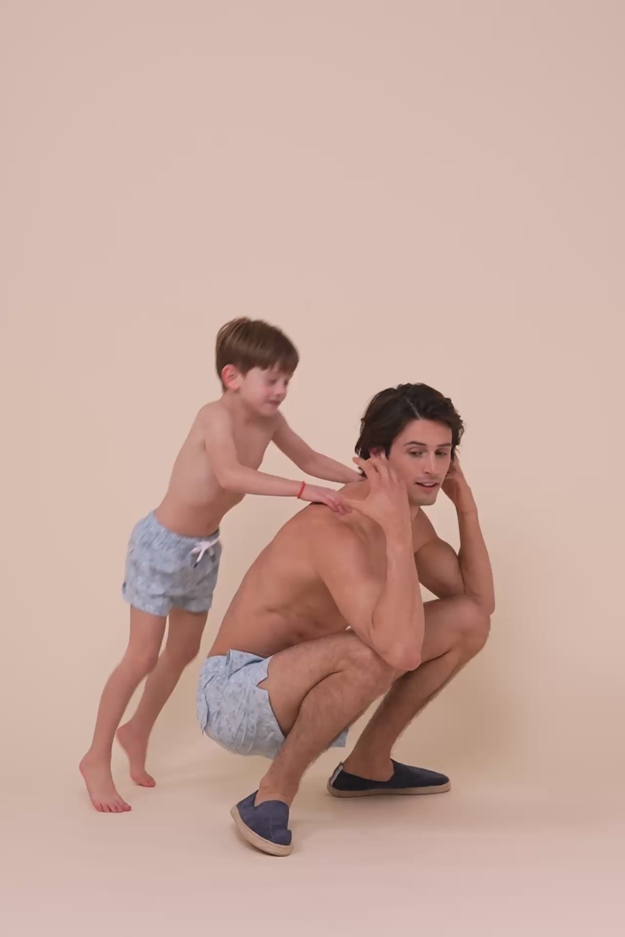 Madeira Kid Sakar Swim Trunk  - 10-12 years - Turtles Pattern - DEEPSKYBLUE