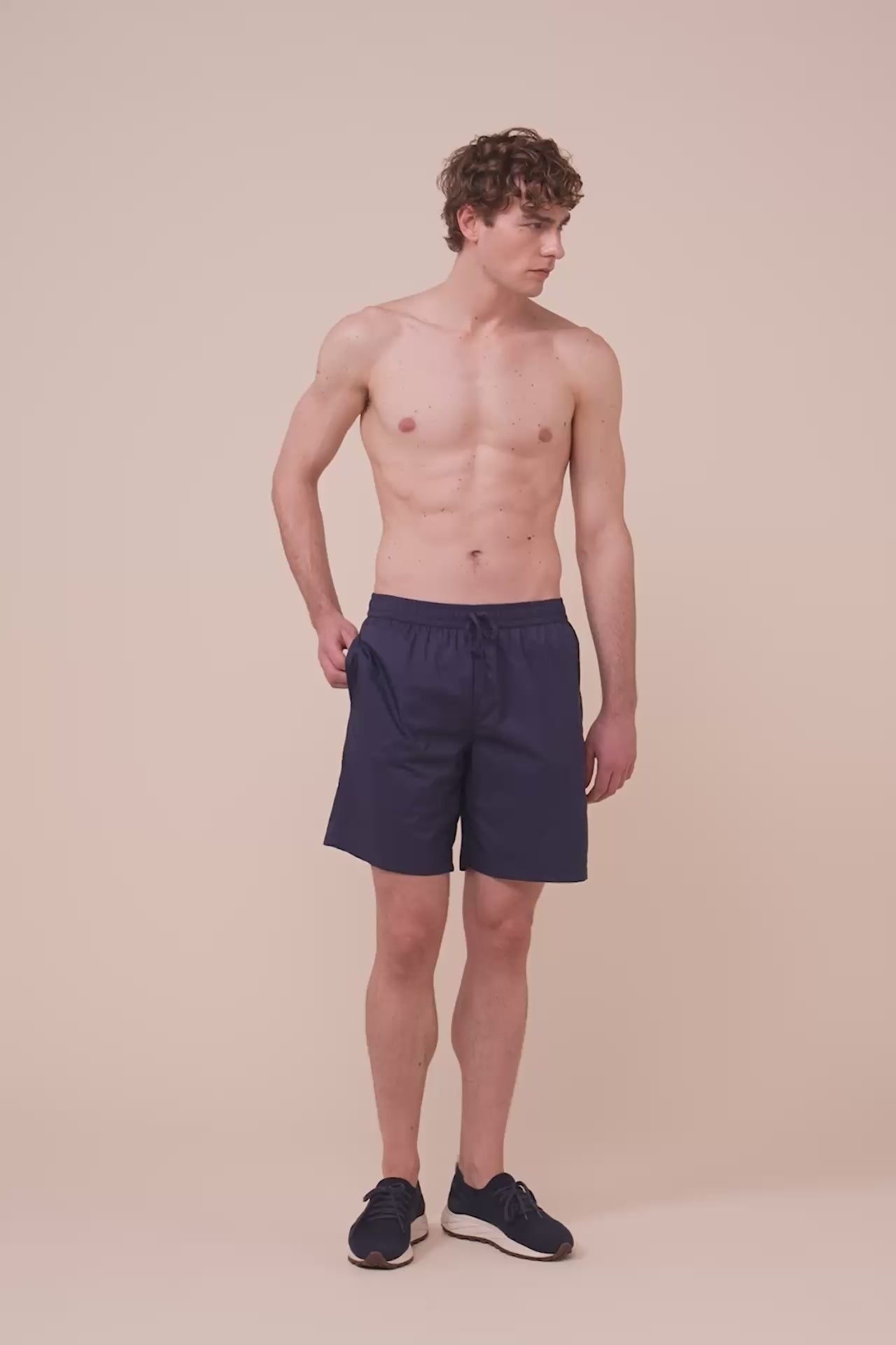 Positano - The Iconic Swim Trunk - Solid Colors - NAVY